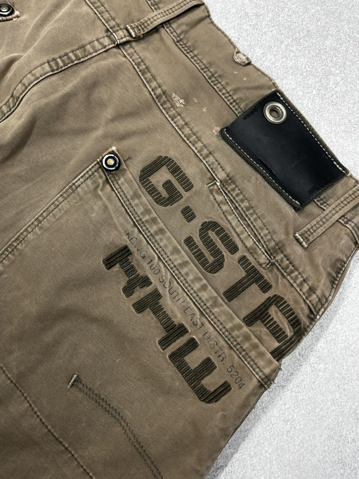 G-Star Vintage G Star Raw 3301 KBWG 100 Denim Pants Big Logo Y2K Size US 32 / EU 48 - 4 Thumbnail