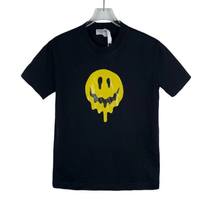 Balenciaga Balenciaga Dissolved smiley face printed crew neck black c Size US S / EU 44-46 / 1 - 1 Thumbnail