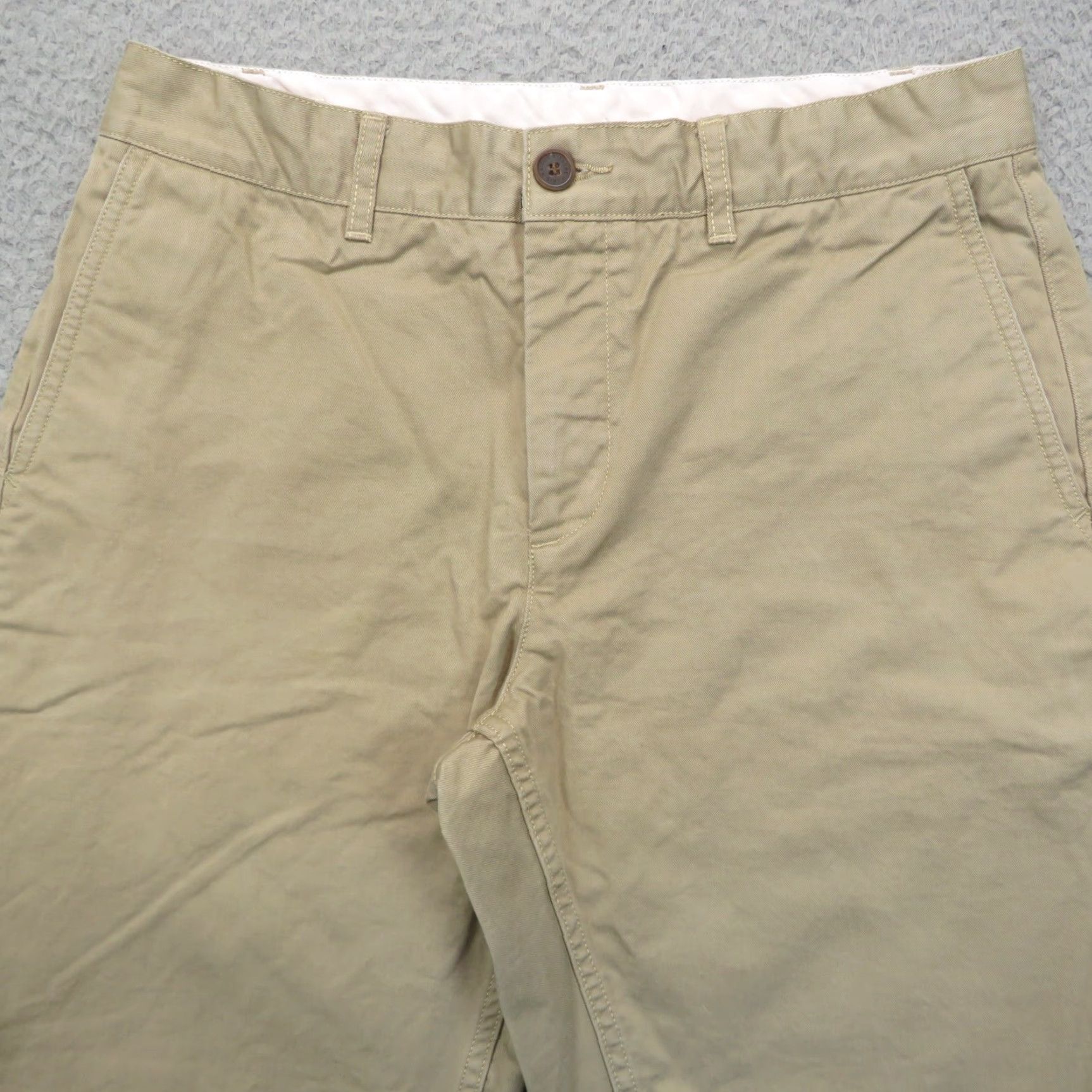 Vintage Maison Kitsuné Pants Mens 30 Baggy Khaki Cropped Tapered Ankle Trousers Twill Pants Size US 30 / EU 46 - 7 Thumbnail