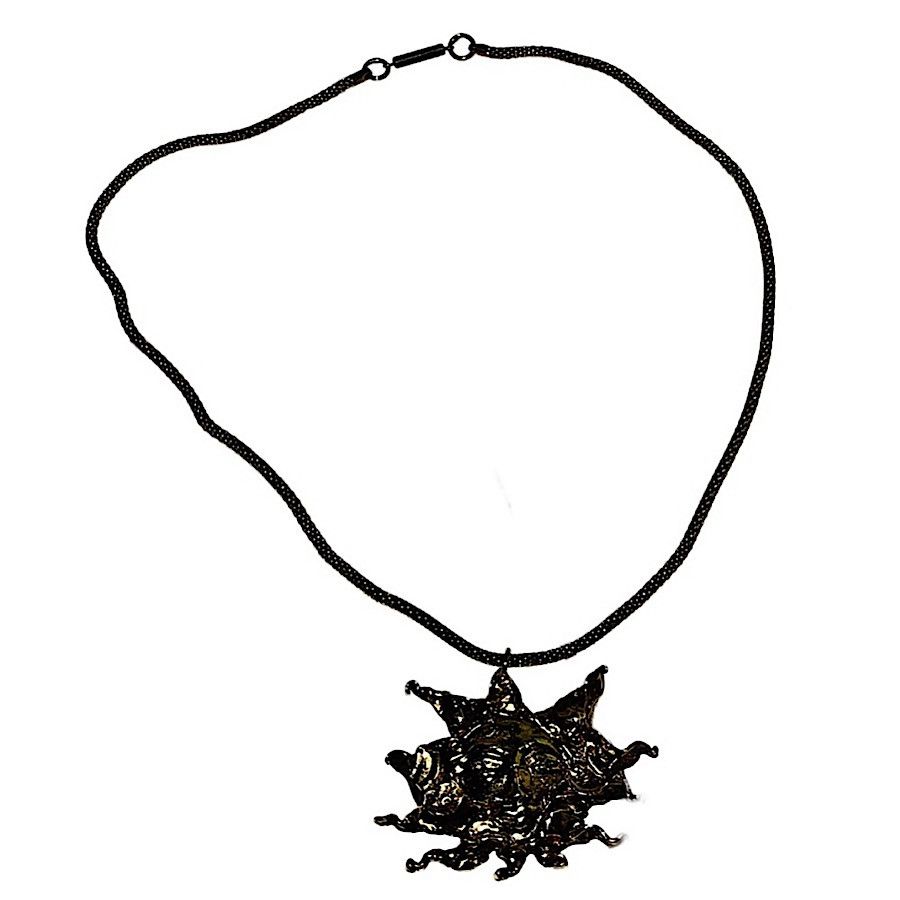 Hermes Authentic Vintage Hermès Gold Plated Sun Pendant Necklace Size ONE SIZE - 1 Thumbnail