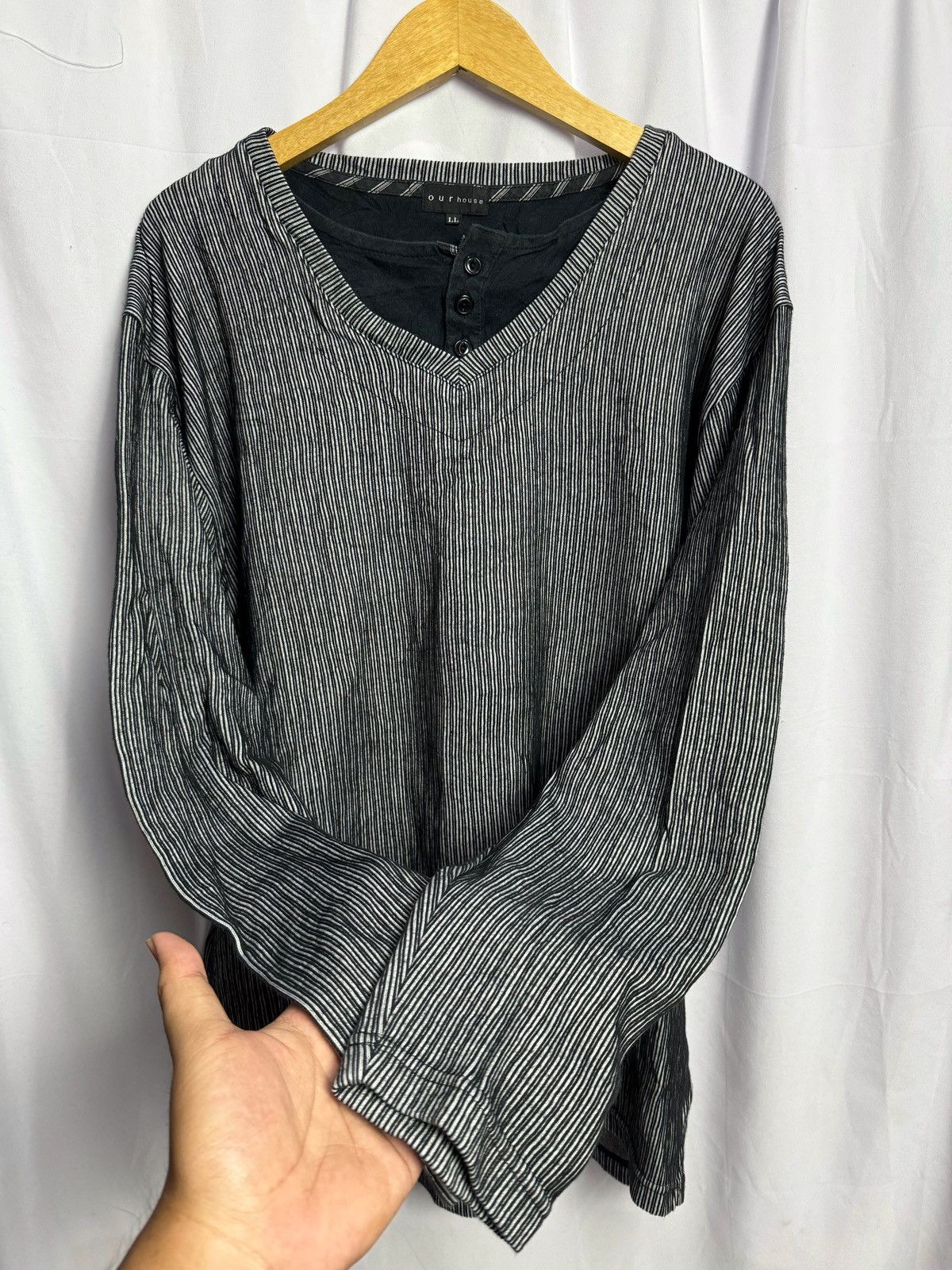 If Six Was Nine × Japanese Brand × Le Grande Bleu (L.G.B.) Japanese our House Long Sleeve Ifsix Lgb Style Size US L / EU 52-54 / 3 - 1 Thumbnail