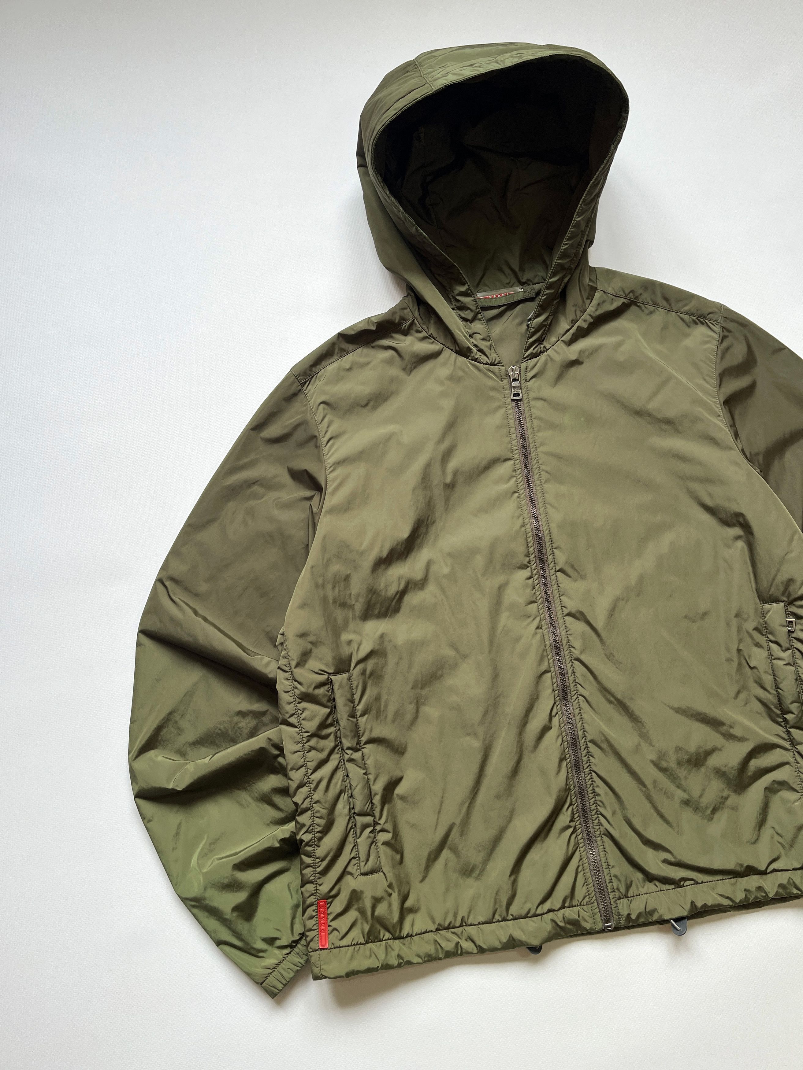 Prada Vintage Prada Red Tab Padded Nylon Jacket Size US L / EU 52-54 / 3 - 4 Thumbnail