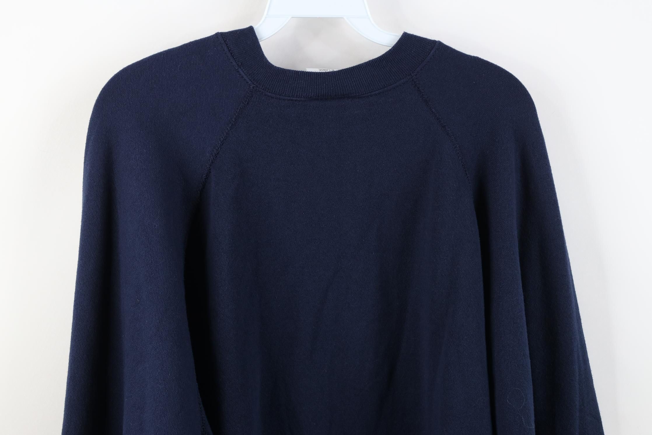 Vintage Vintage 90s Streetwear Raglan Crewneck Sweatshirt Blue USA Size US XL / EU 56 / 4 - 9 Thumbnail