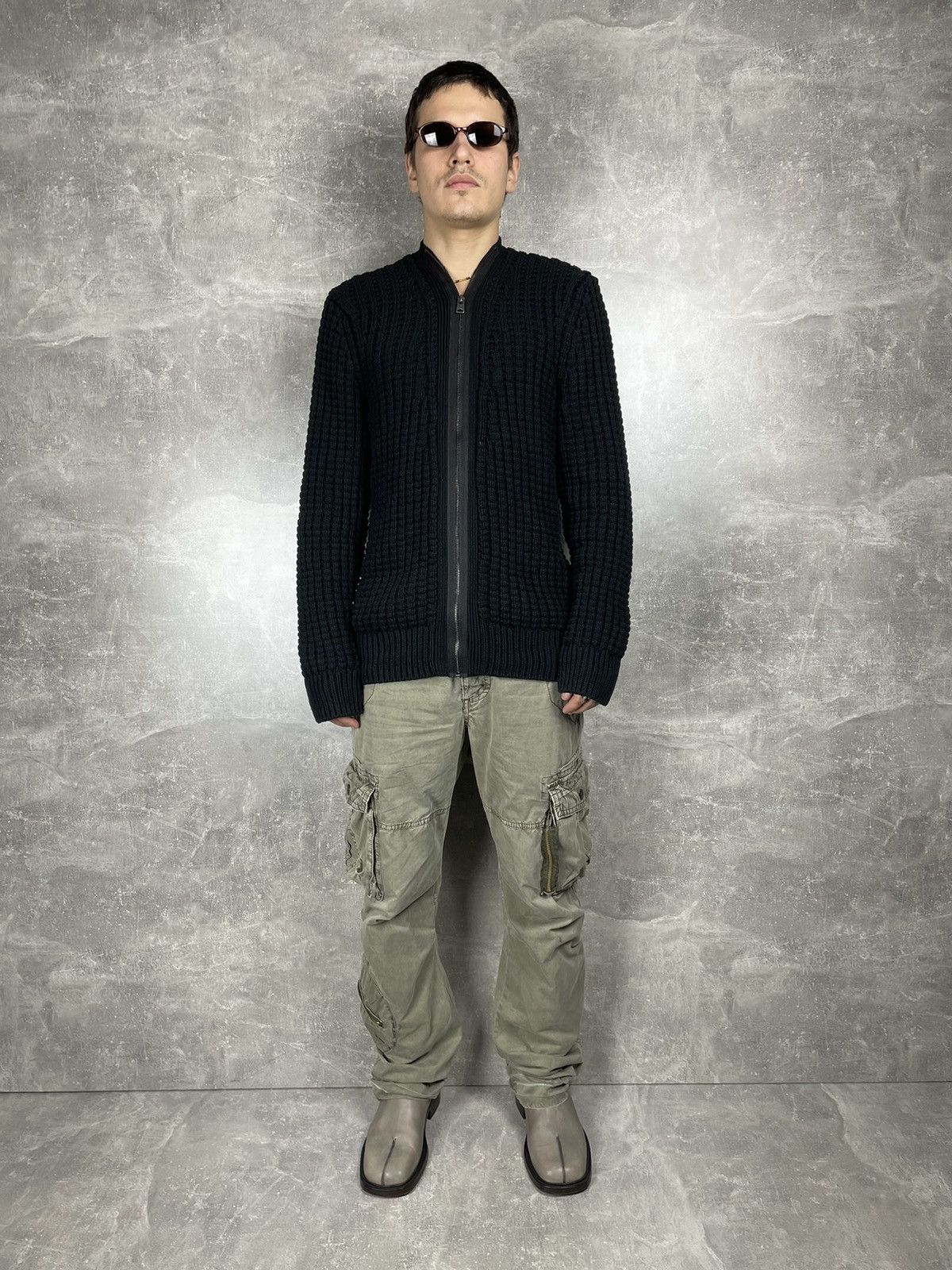 Allsaints 🖤 AllSaints Opium Avant Garde Wool Knitted Cardigan Sweater Size US M / EU 48-50 / 2 - 2 Thumbnail