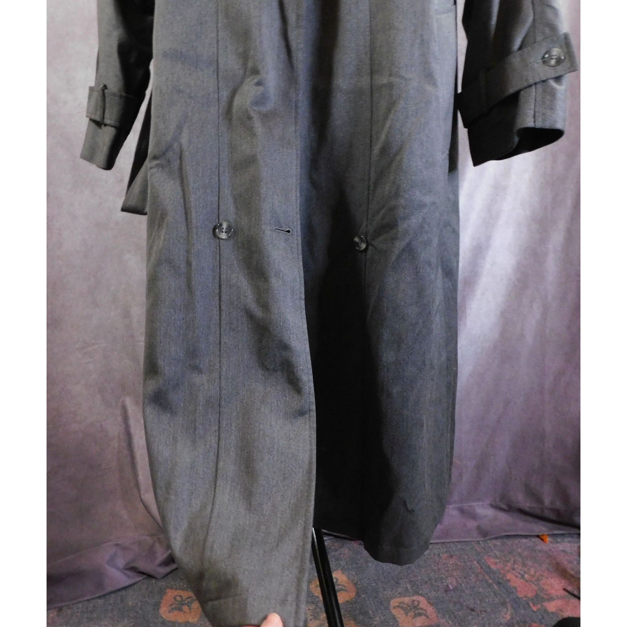 Other Vintage J.G. Hook Men's Grey Overcoat Size US XL / EU 56 / 4 - 3 Thumbnail