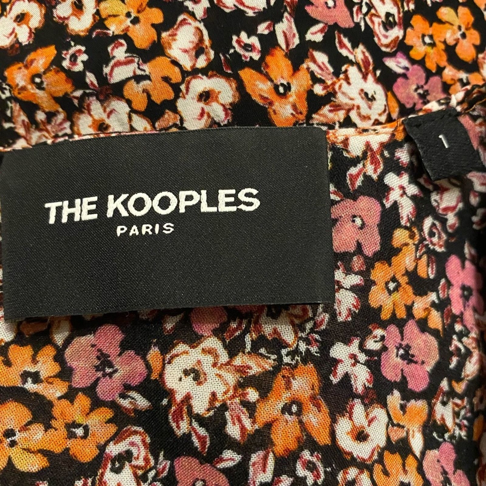 The Kooples THE KOOPLES $355 Floral Print Midi Dress Pink Sz 1 (S) Size S / US 4 / IT 40 - 9 Thumbnail