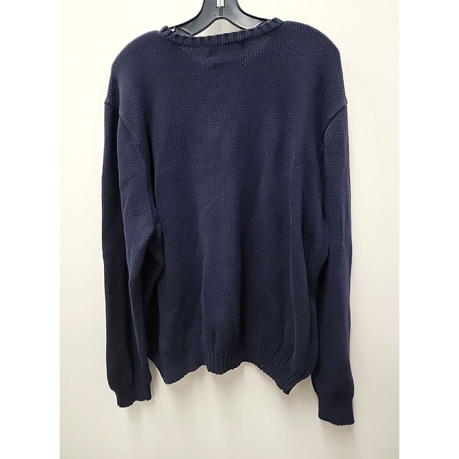 Polo Ralph Lauren VINTAGE Polo Ralph Lauren Sweater Mens 2XL Blue Knit Cotton Crewneck Pullover Size US XXL / EU 58 / 5 - 5 Thumbnail