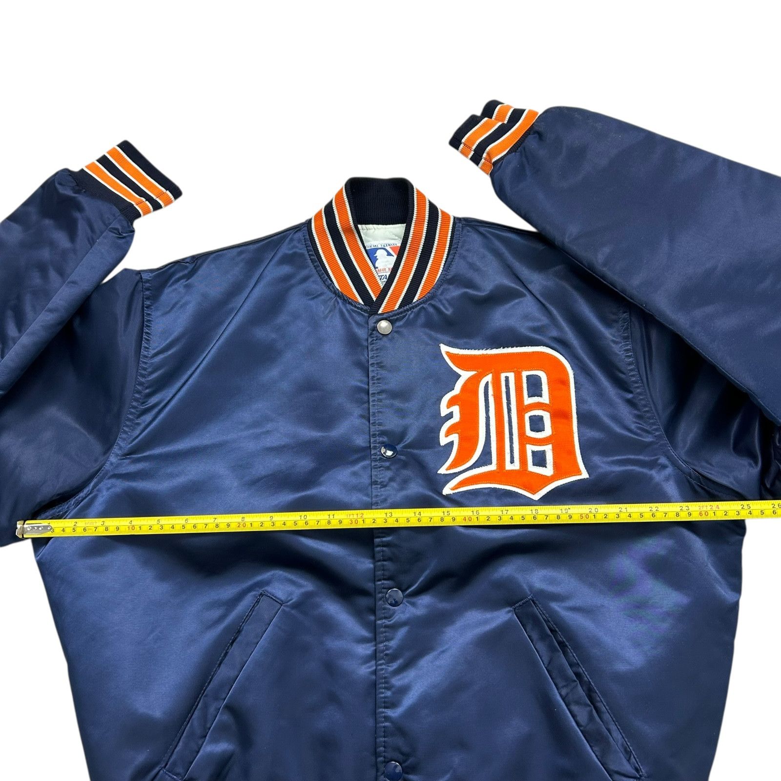 MLB VTG 90s MLB DETROIT TIGERS STARTER SATIN BOMBER JACKET M Size US M / EU 48-50 / 2 - 10 Thumbnail