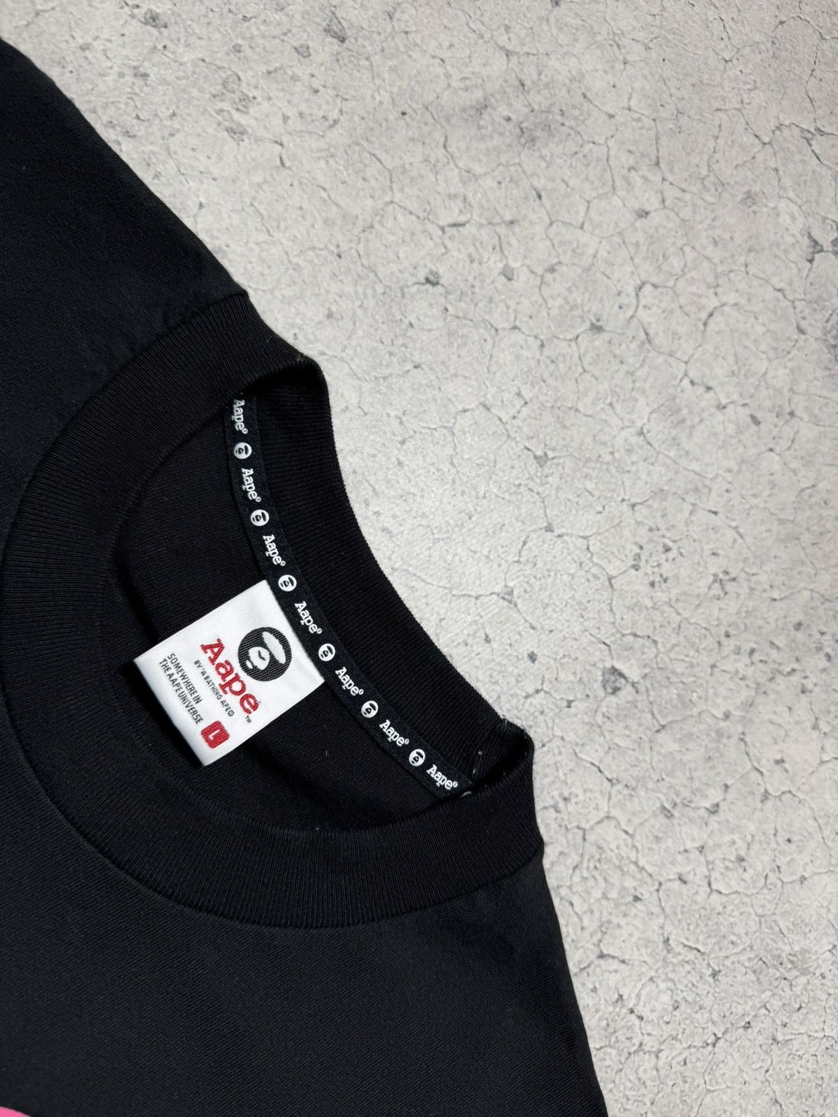 Aape Aape A Bathing Ape Big Logo Bape T-Shirt Black Size L Size US L / EU 52-54 / 3 - 5 Thumbnail