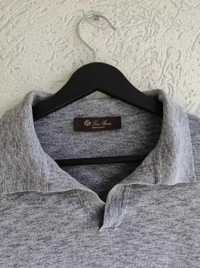 Loro Piana LORO PIANA Buttonless polo shirt Size M / US 6-8 / IT 42-44 - 5 Thumbnail