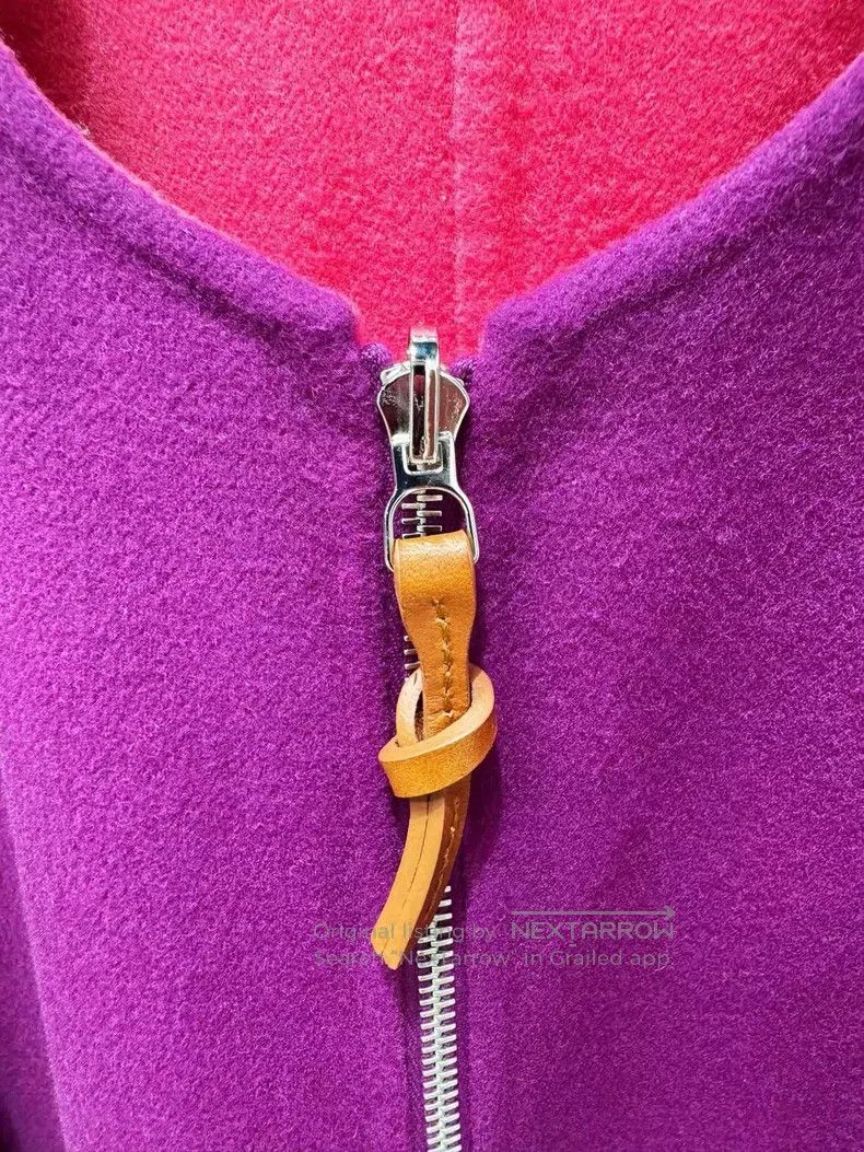Hermes Hermes Purple and Peach Pink Double-Sided Cashmere Cloak C Size XS / US 0-2 / IT 36-38 - 6 Thumbnail