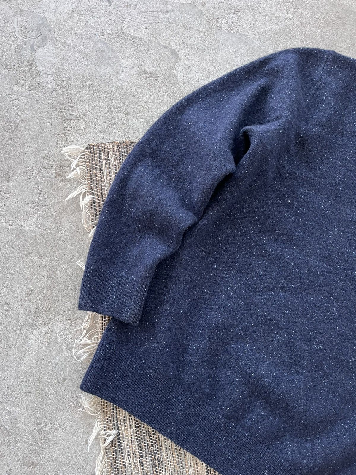 Barbour Vintage Barbour Navy Luxury Avantgarde Knit Wool Sweater Y2K Size US M / EU 48-50 / 2 - 2 Thumbnail