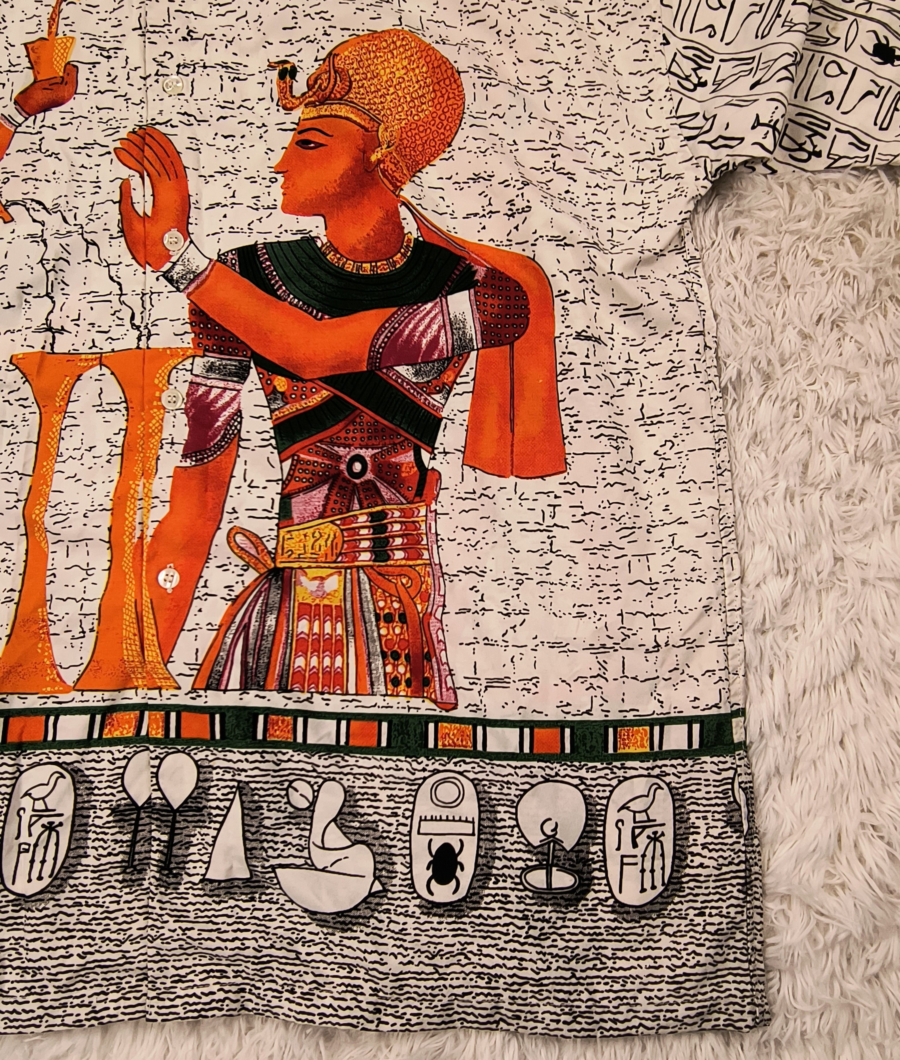Other Vintage egyptian pharaoh Ramses II 90s button up shirt Size US L / EU 52-54 / 3 - 4 Thumbnail