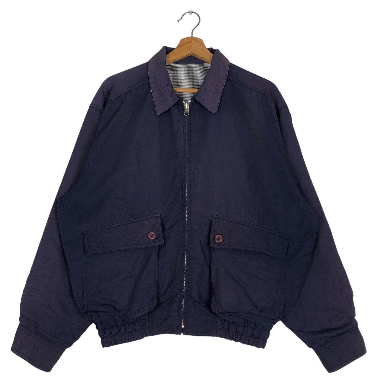 Japanese Brand 🔥Vtg Reversible Bomber Jacket Lautreamont Issey Miyake Size US M / EU 48-50 / 2 - 2 Thumbnail