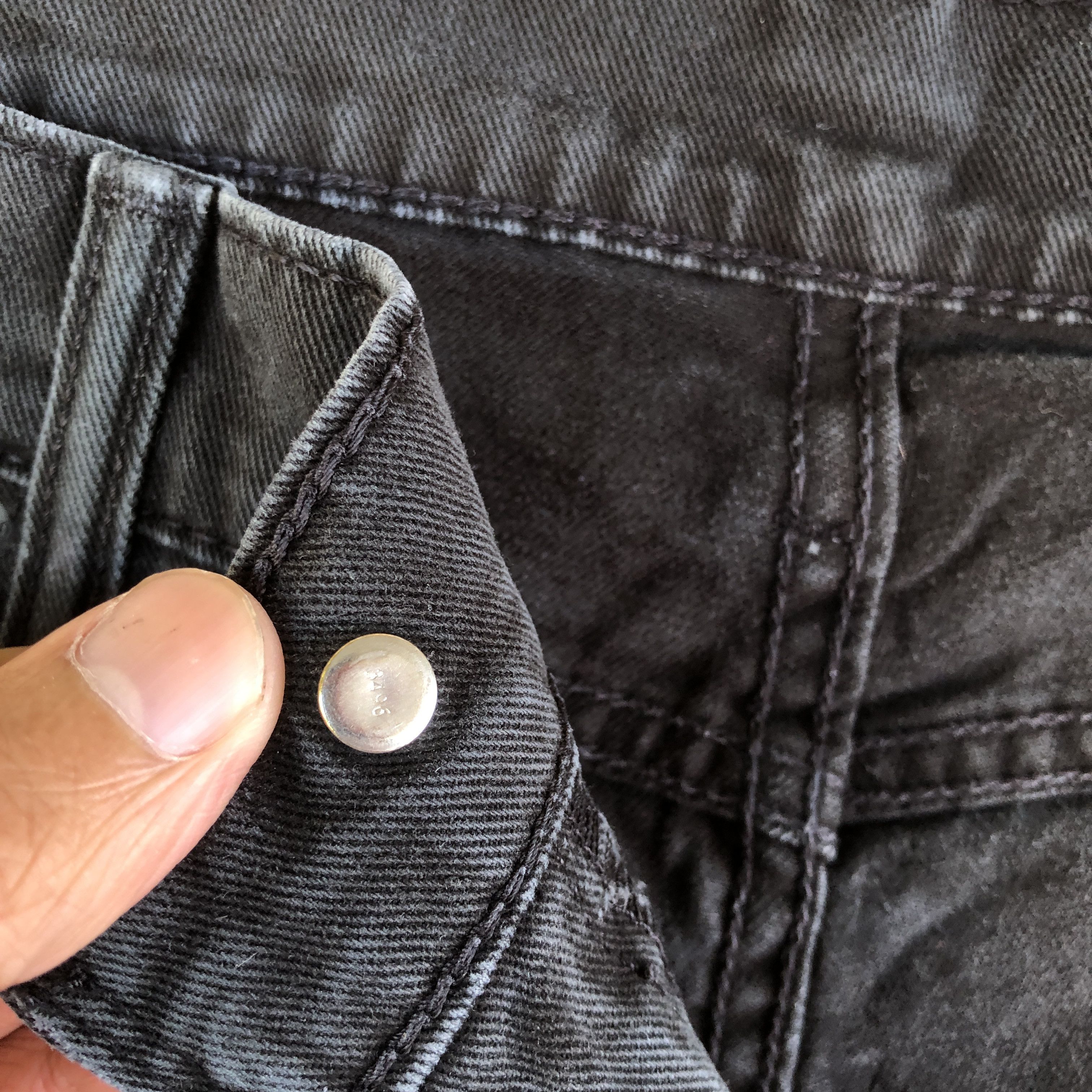 Levi's Vintage Levis 513 Faded Black Jeans Levis Slim Skinny Denim Size US 36 / EU 52 - 7 Thumbnail