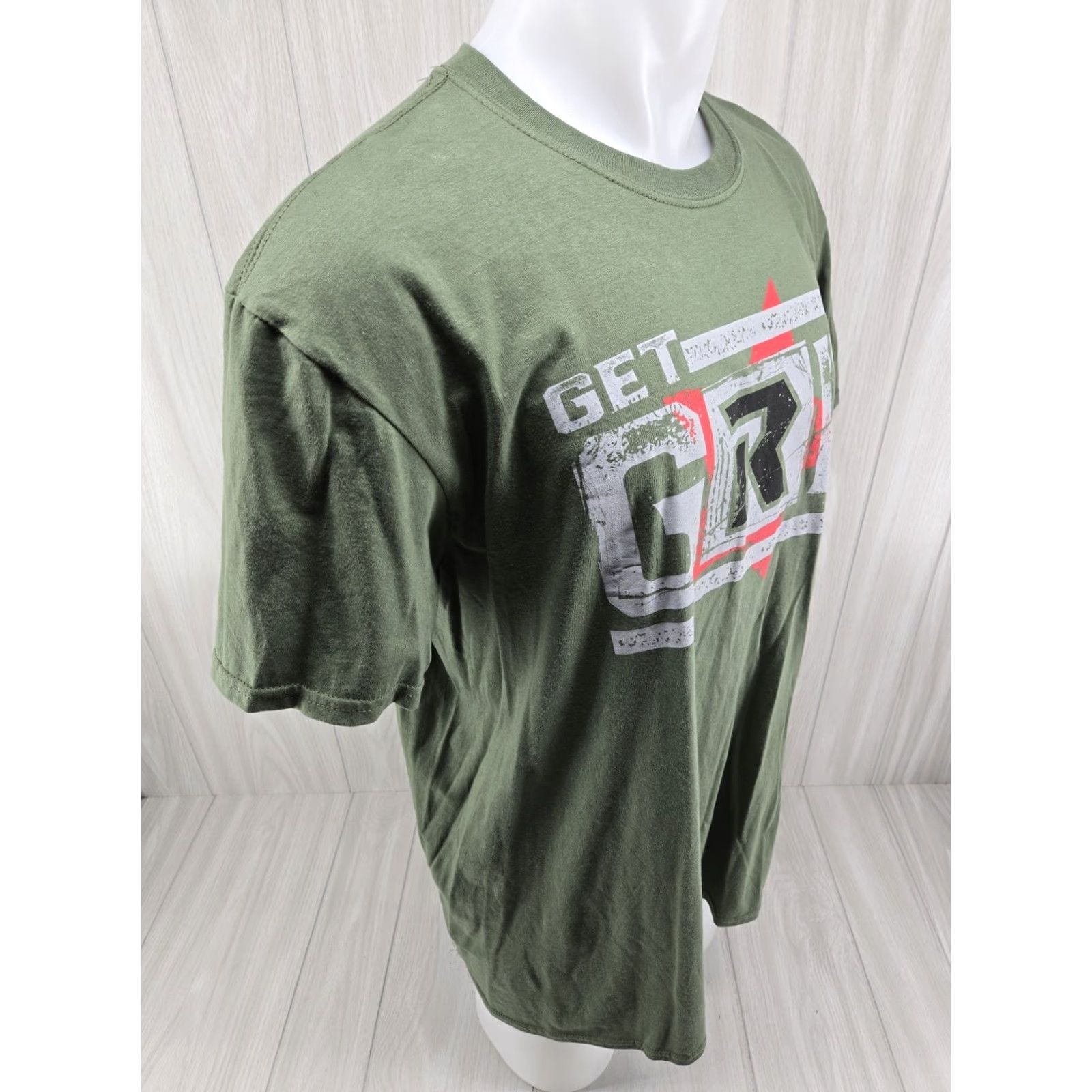 Vintage WWE Edge Get Grit Green Wrestling Mens T-Shirt XL Cotton Short Sleeve Crew Neck Graphic Tee Authentic Wear Size XL Mens Size US XL / EU 56 / 4 - 7 Thumbnail