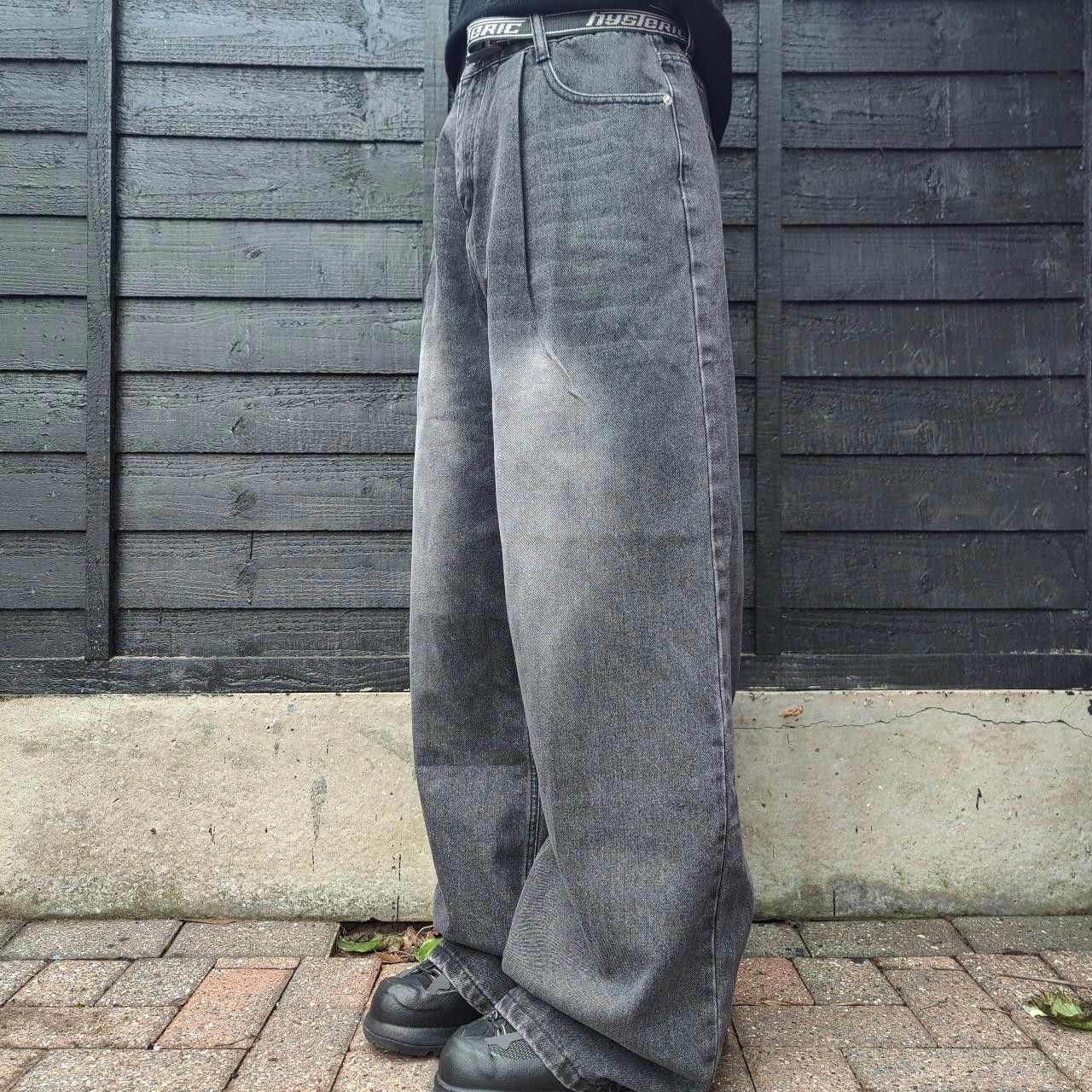 Other Japanese Grey Faded Baggy Denim Size US 32 / EU 48 - 3 Thumbnail