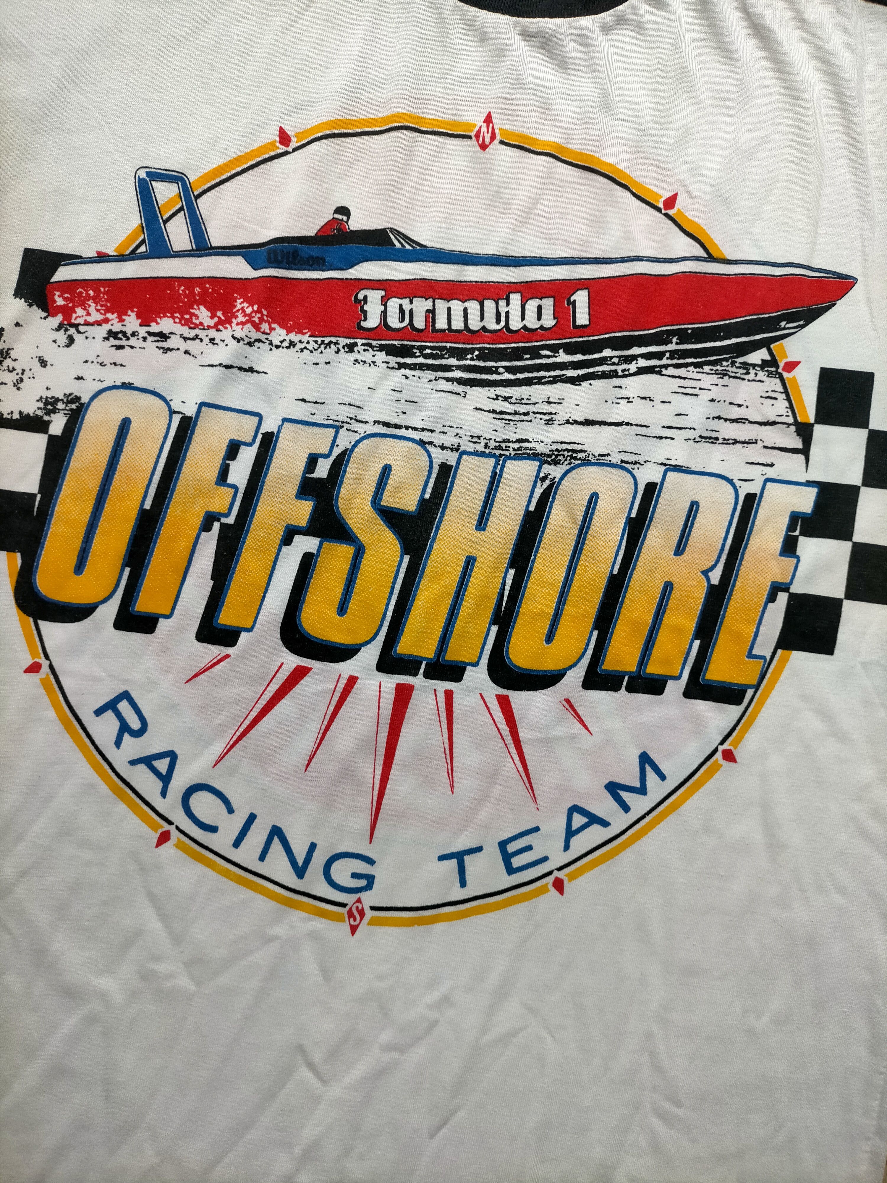 Vintage Vintage 80s Formula 1 Off Shore Racing Team tee Size US S / EU 44-46 / 1 - 8 Thumbnail