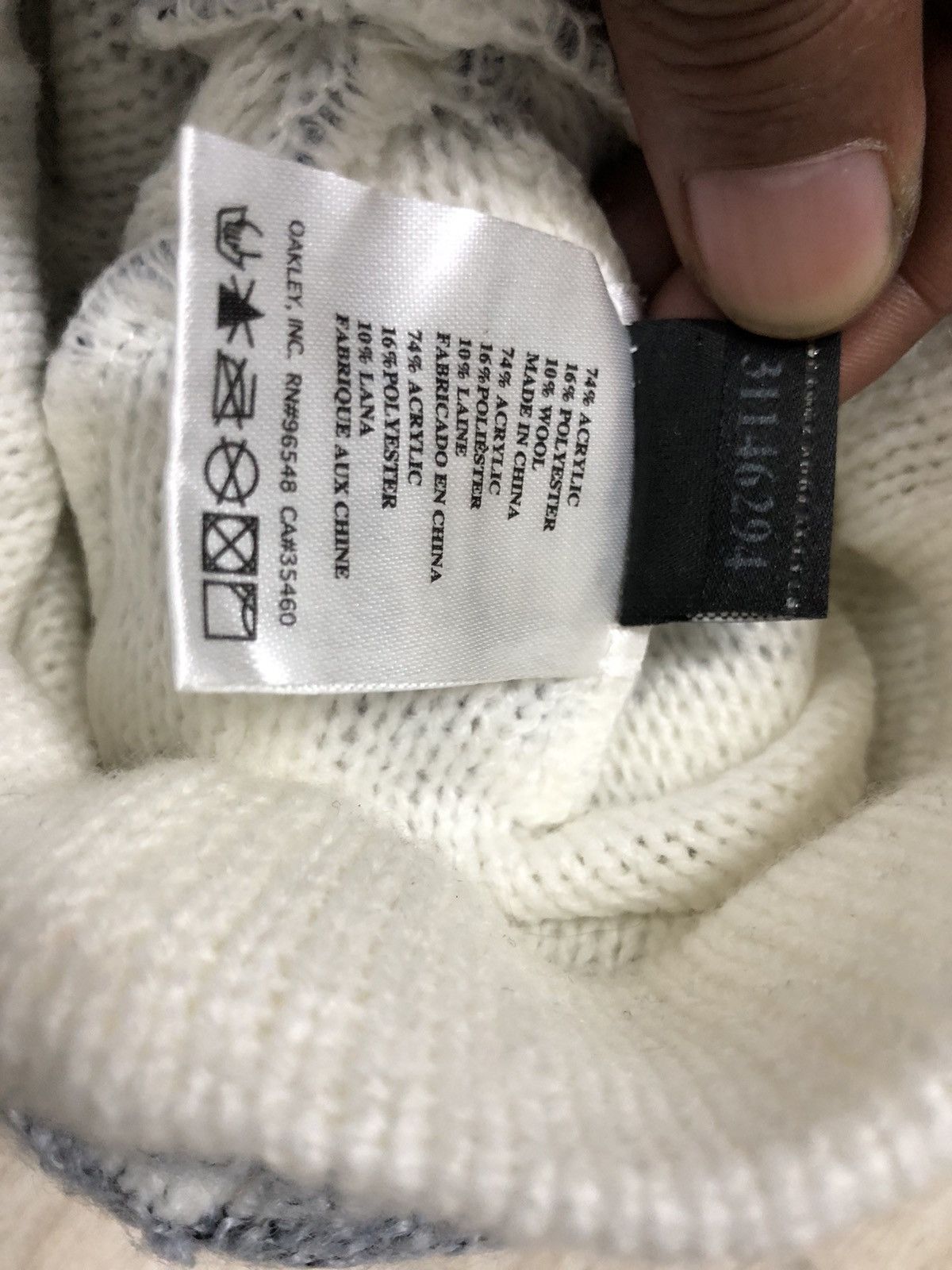 Oakley Vintage Oakley Metallic Logo Beanie Hat Size ONE SIZE - 4 Thumbnail