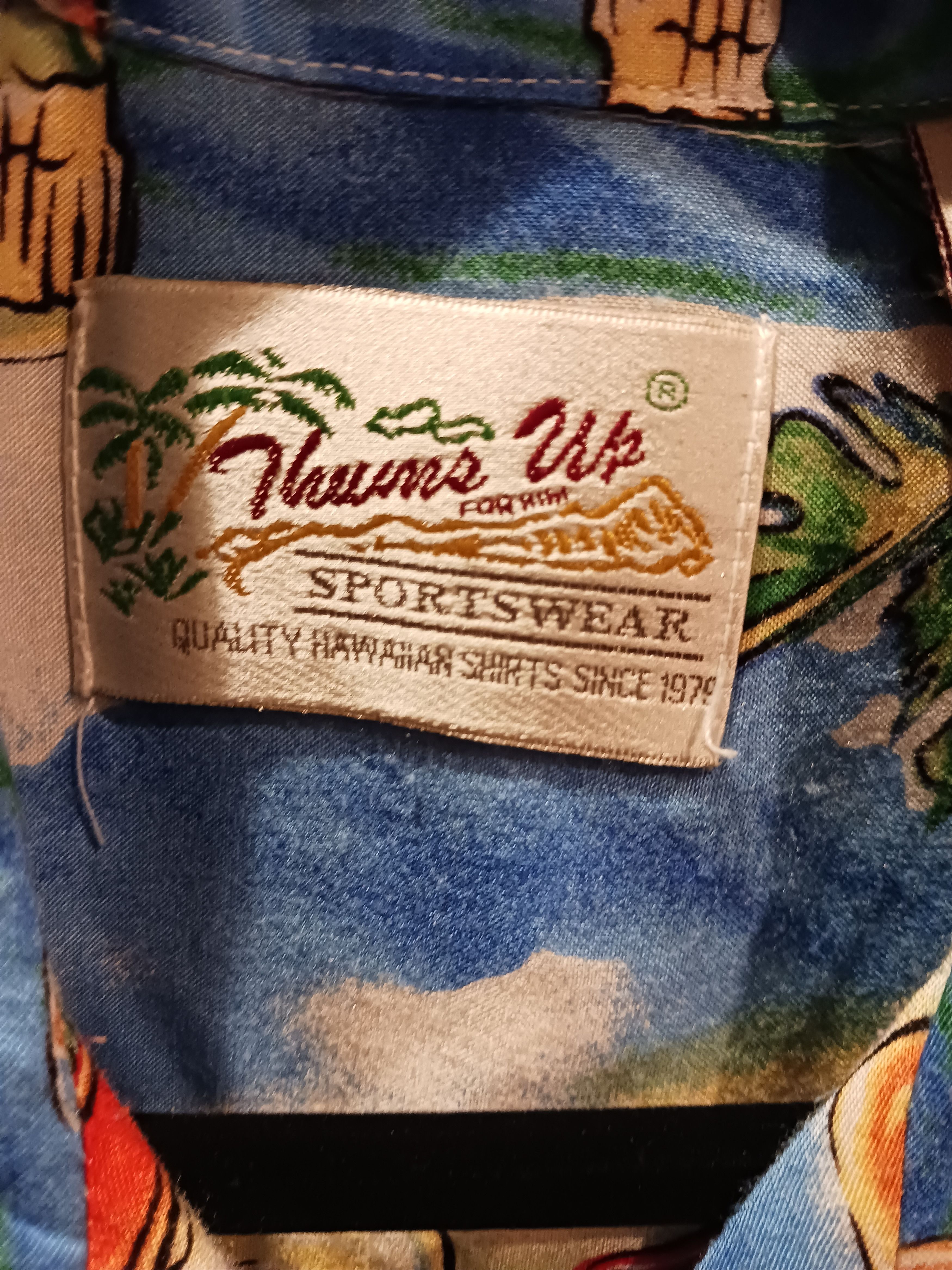 Other Vintage 80's Thumbs Up Sportswear Short Sleeve Hawiian Shirt Size US XL / EU 56 / 4 - 4 Thumbnail