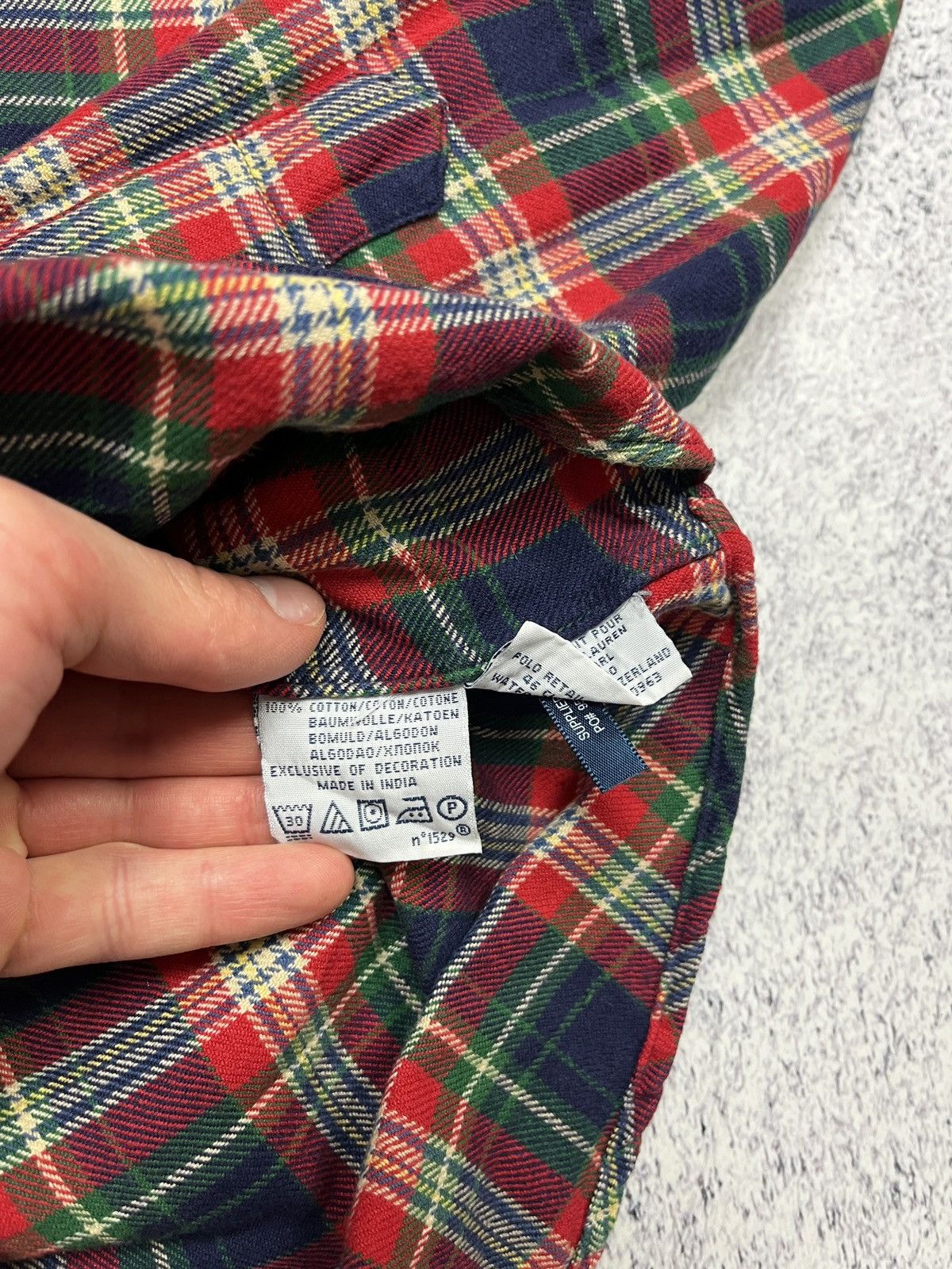 Flannel × Polo Ralph Lauren × Vintage Polo Ralph Lauren Plaid Flannel Button Up Shirt Chekered Size US L / EU 52-54 / 3 - 9 Thumbnail