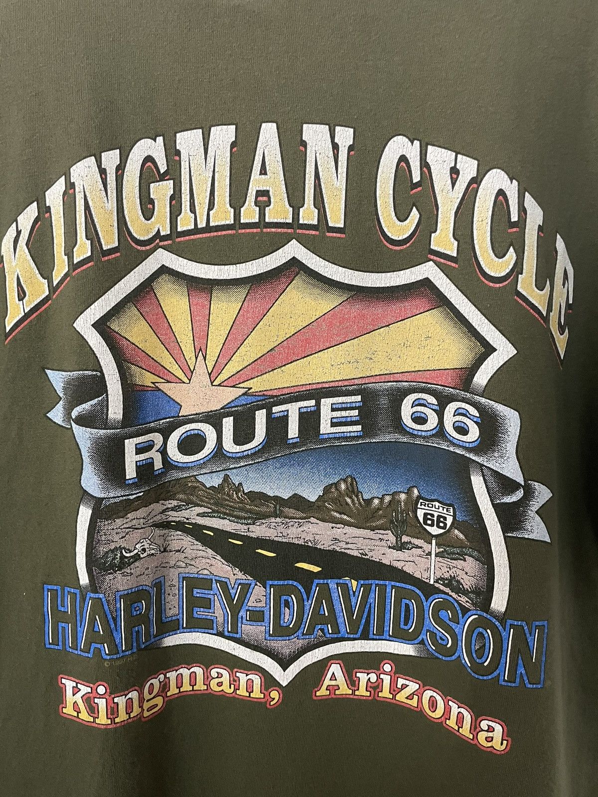 Harley Davidson × Vintage Vintage Harley Davidson Shirt Kingman Cycle Route 66 Arizona Size US L / EU 52-54 / 3 - 3 Thumbnail