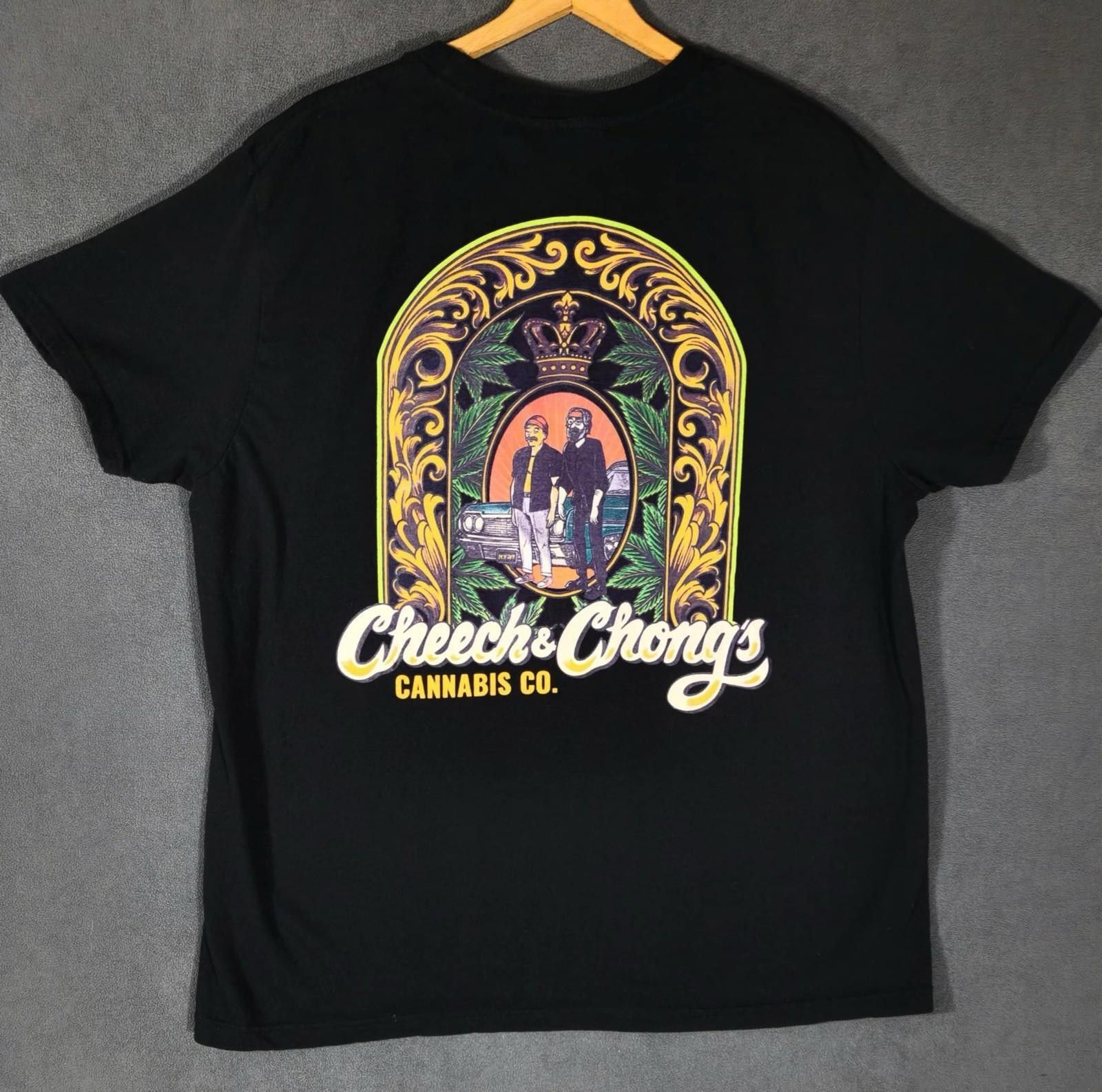Other Cheech & Chong Cannabis Co. Graphic T-Shirt Black XXL #2 Size US XXL / EU 58 / 5 - 1 Thumbnail