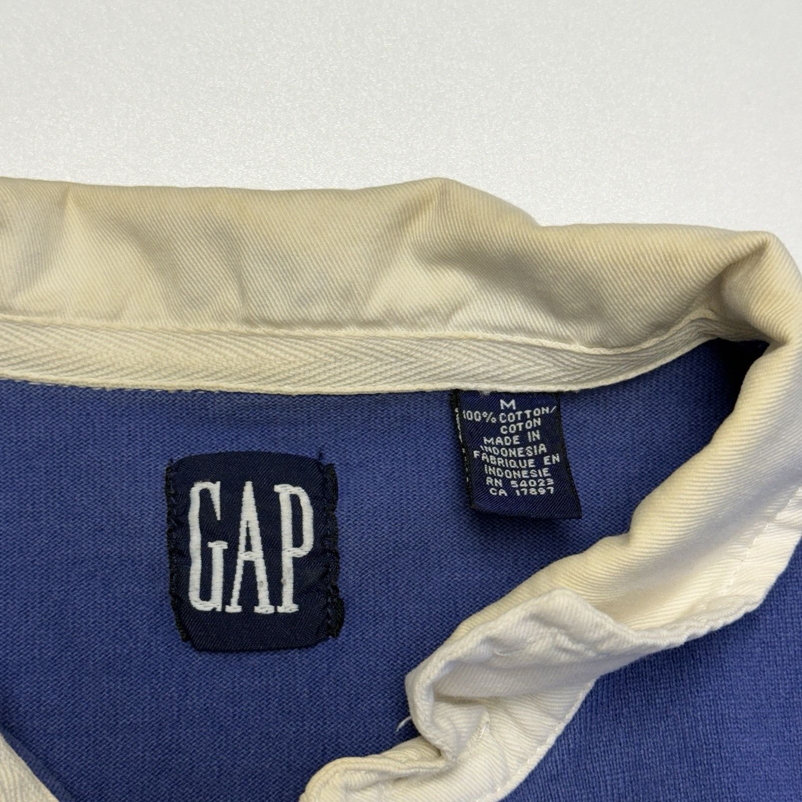 Gap Vintage Gap Rugby Polo Shirt Mens M Striped Pro Set Volley Size US M / EU 48-50 / 2 - 4 Thumbnail
