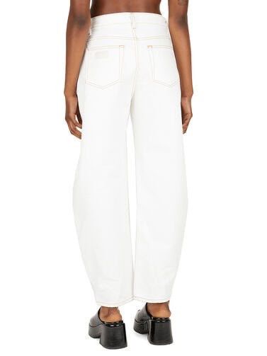 Ganni Ganni Design stary White Denim Barrel leg jeans Size 26" / US 2 / IT 38 - 2 Thumbnail