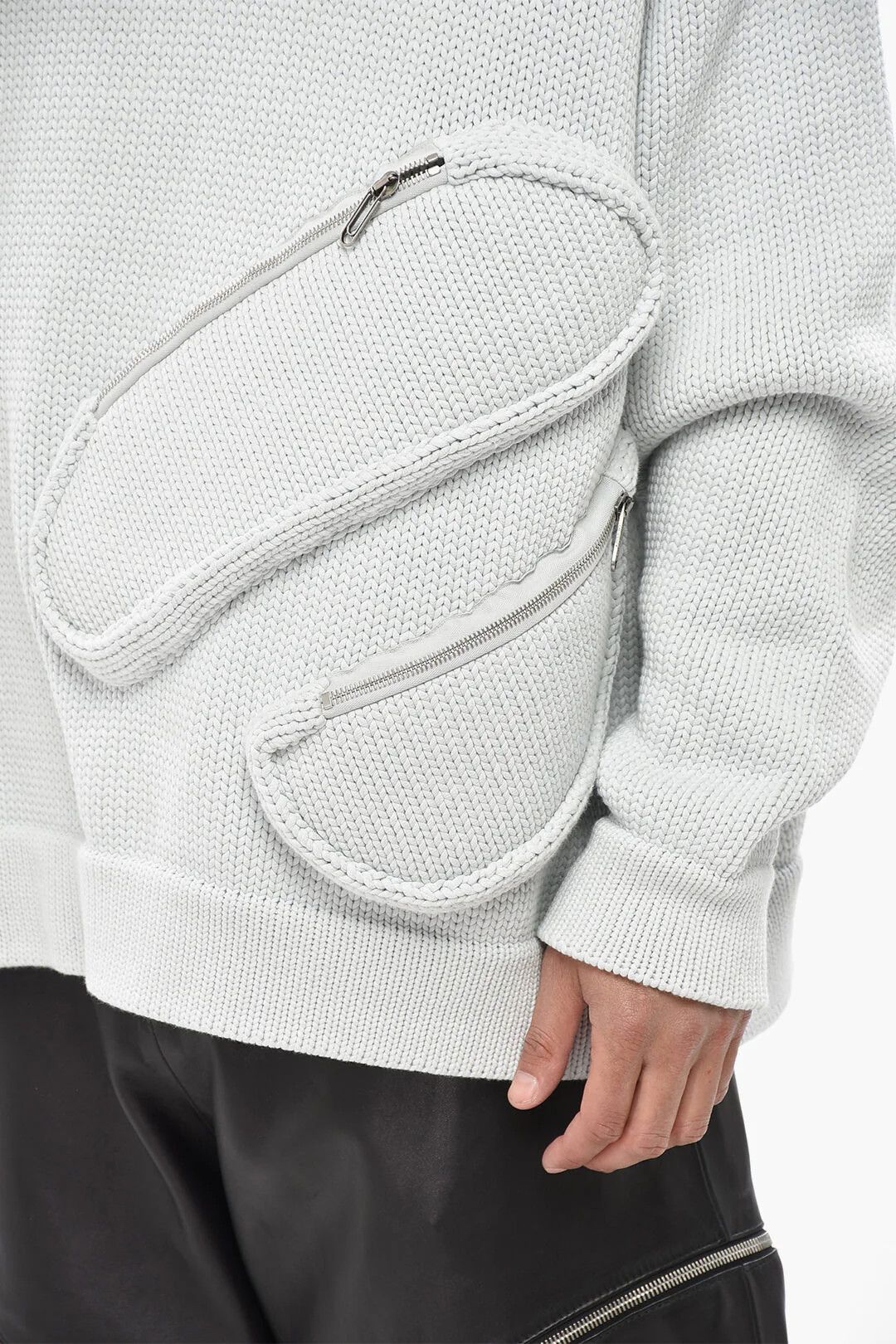 Off-White og1mm0526 Maglia Girocollo Sweater in White Size US S / EU 44-46 / 1 - 3 Thumbnail