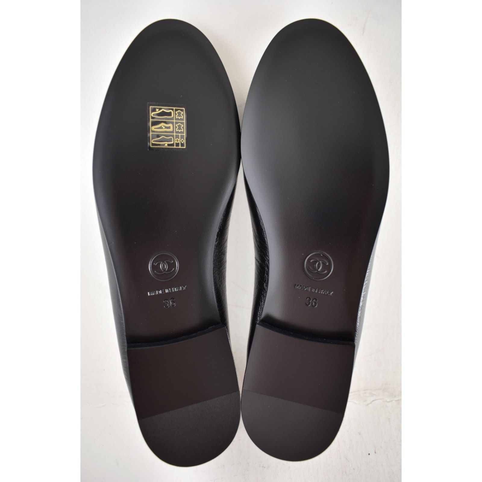 Chanel Chanel Black White CC Bow Ballet Ballerina Flat 36 Size US 6 / IT 36 - 21 Thumbnail