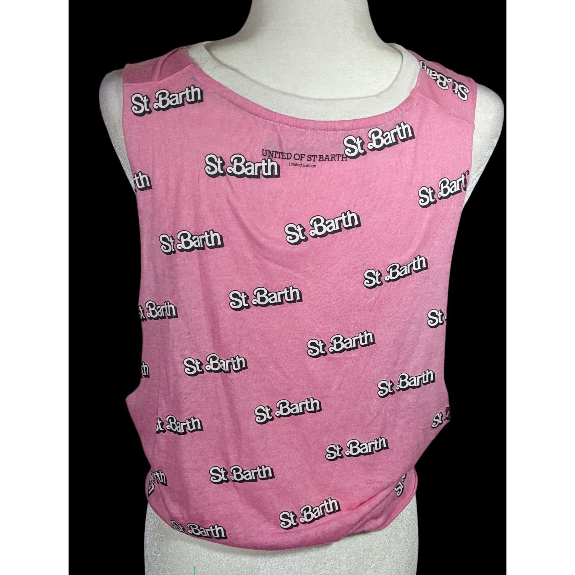 Other St. Barth Limited Edition Cropped Pink Oversized Tank Top Size M / US 6-8 / IT 42-44 - 2 Thumbnail