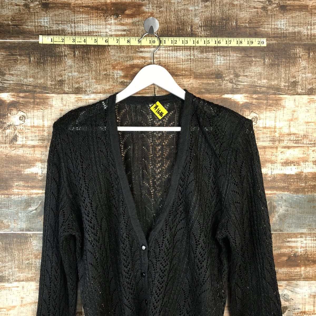 Japanese Brand Japan vintage crochet mesh net Cardigan Knitwear #A1636 Size L / US 10 / IT 46 - 2 Thumbnail