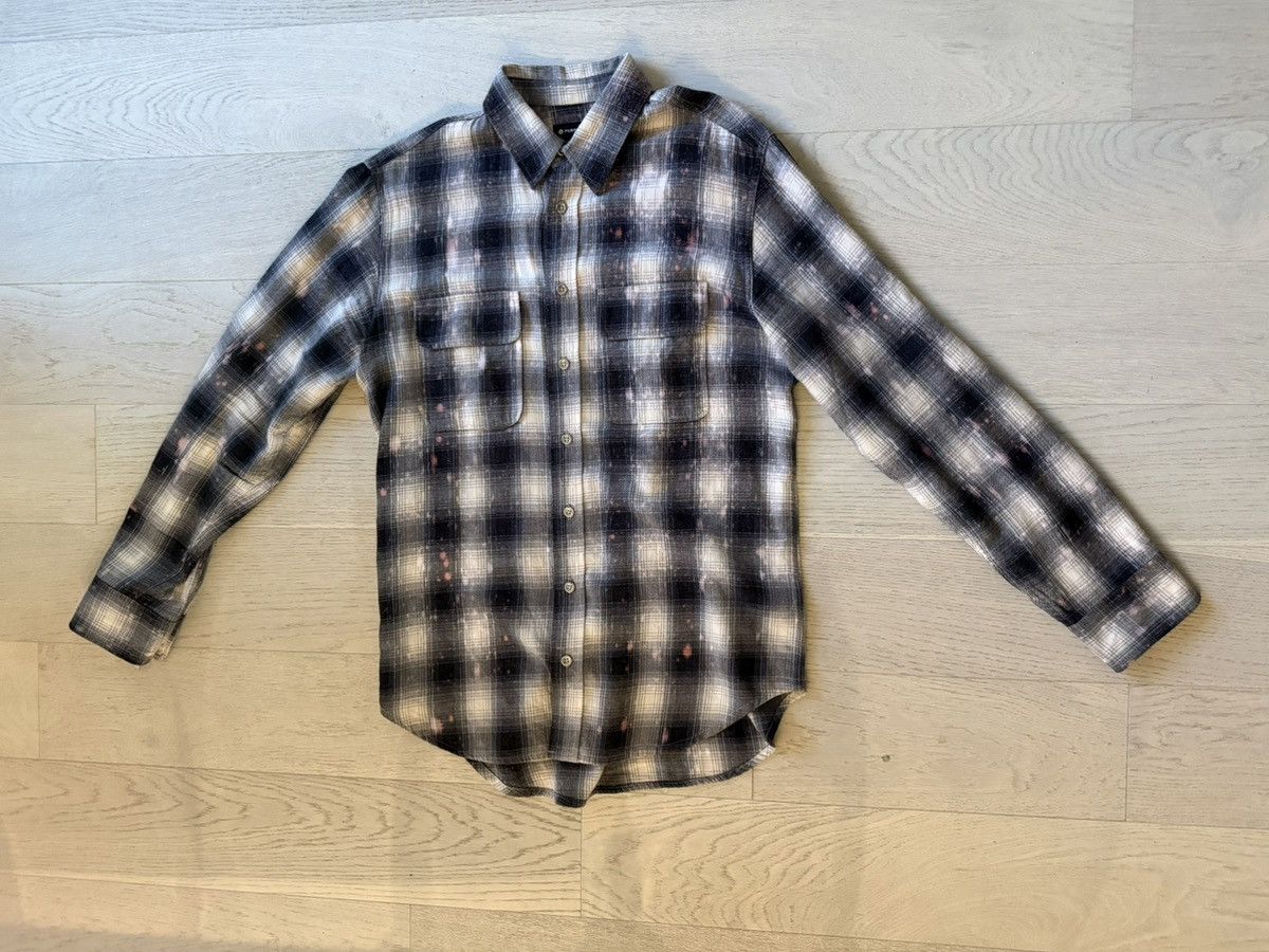 Purple Brand Purple Brand Grey and White Button Up Flannel Size US L / EU 52-54 / 3 - 1 Thumbnail