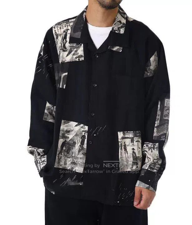 Porter Classic aloha long shirt with vintage prints. Size US L / EU 52-54 / 3 - 4 Thumbnail