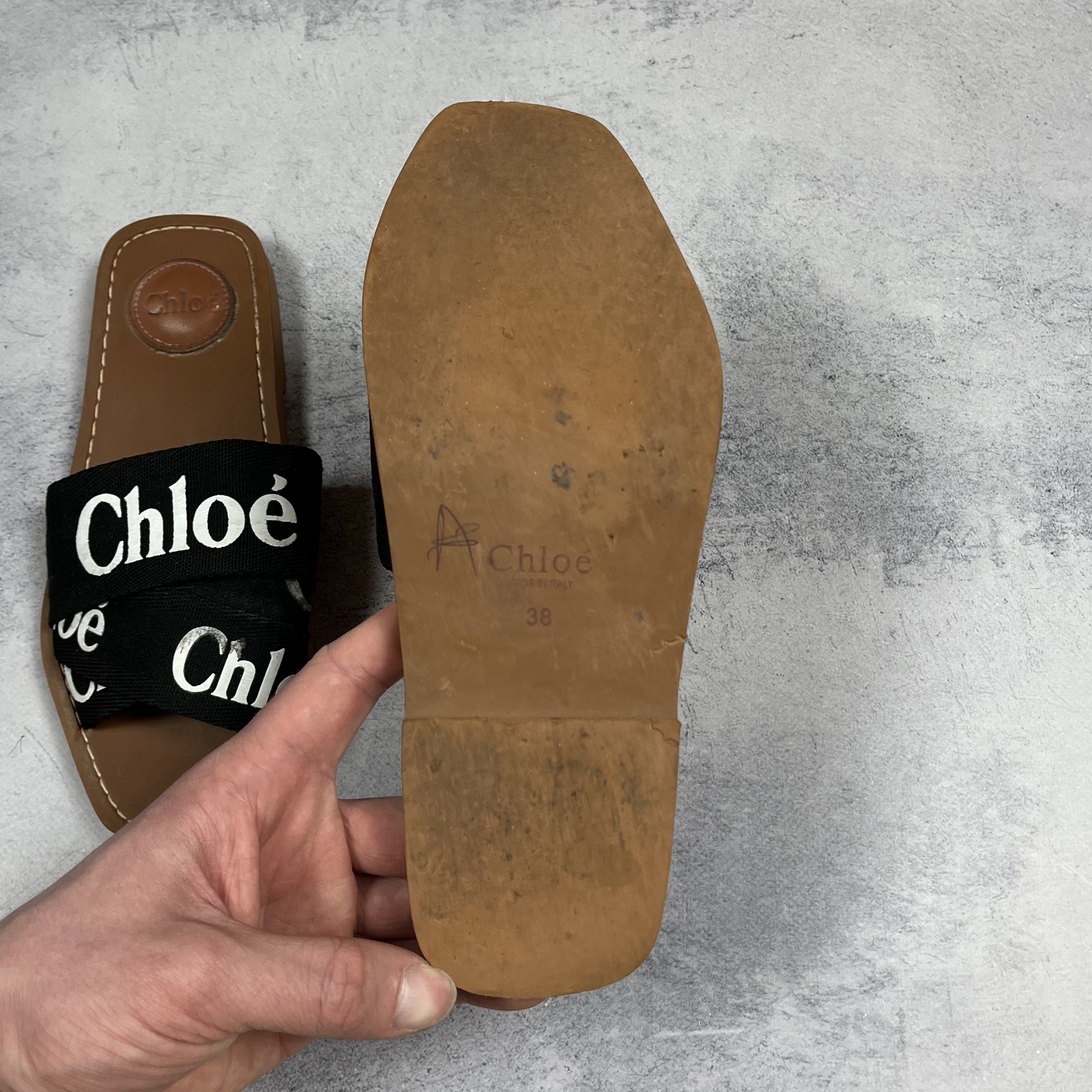 Chloe Ladies Chloe Woody Slide Flat Size 38 Size US 7.5 / IT 37.5 - 16 Thumbnail
