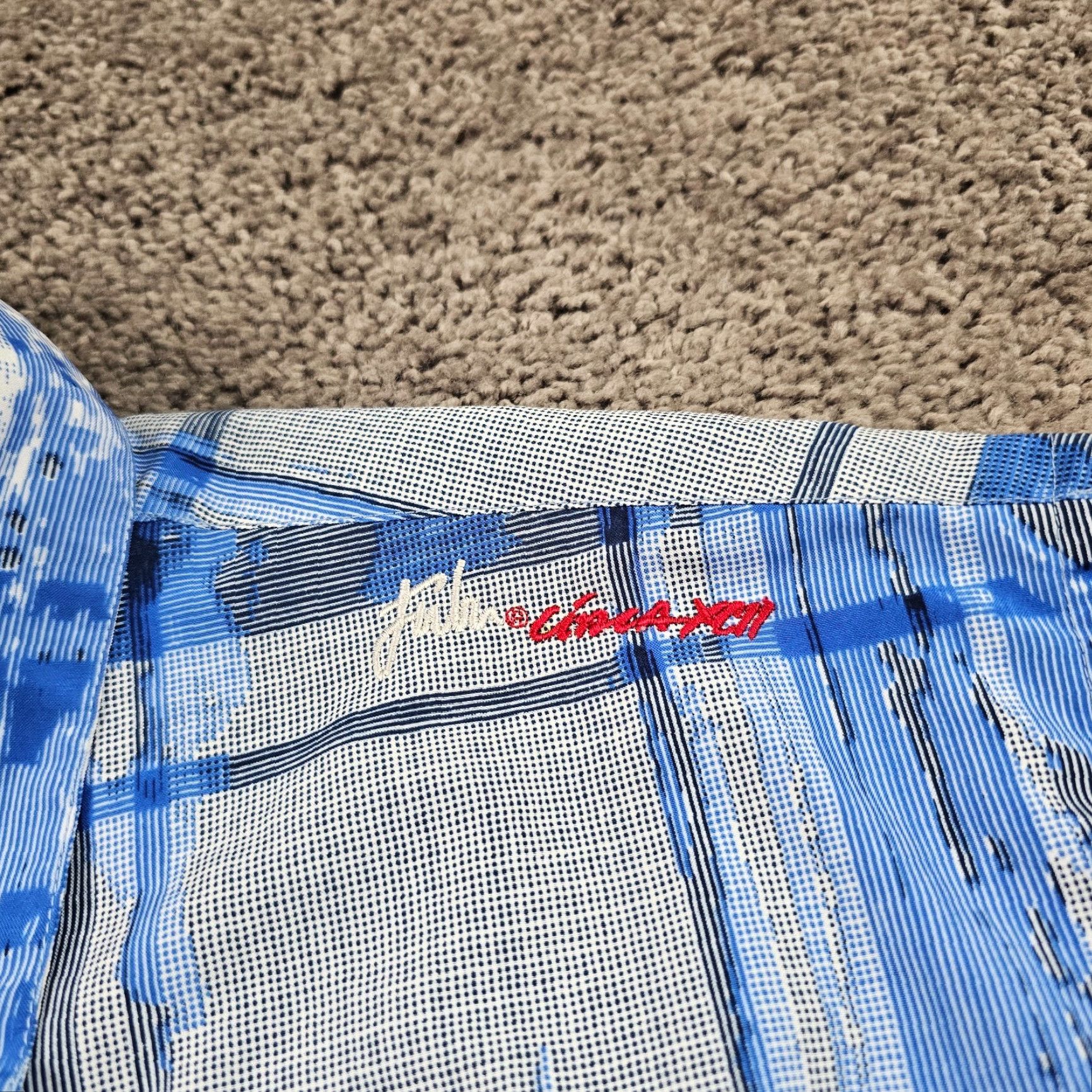 Fubu Fubu Shirt Mens Large L Blue Plaid Abstract Short Sleeve Breathable Casual Size US L / EU 52-54 / 3 - 3 Thumbnail