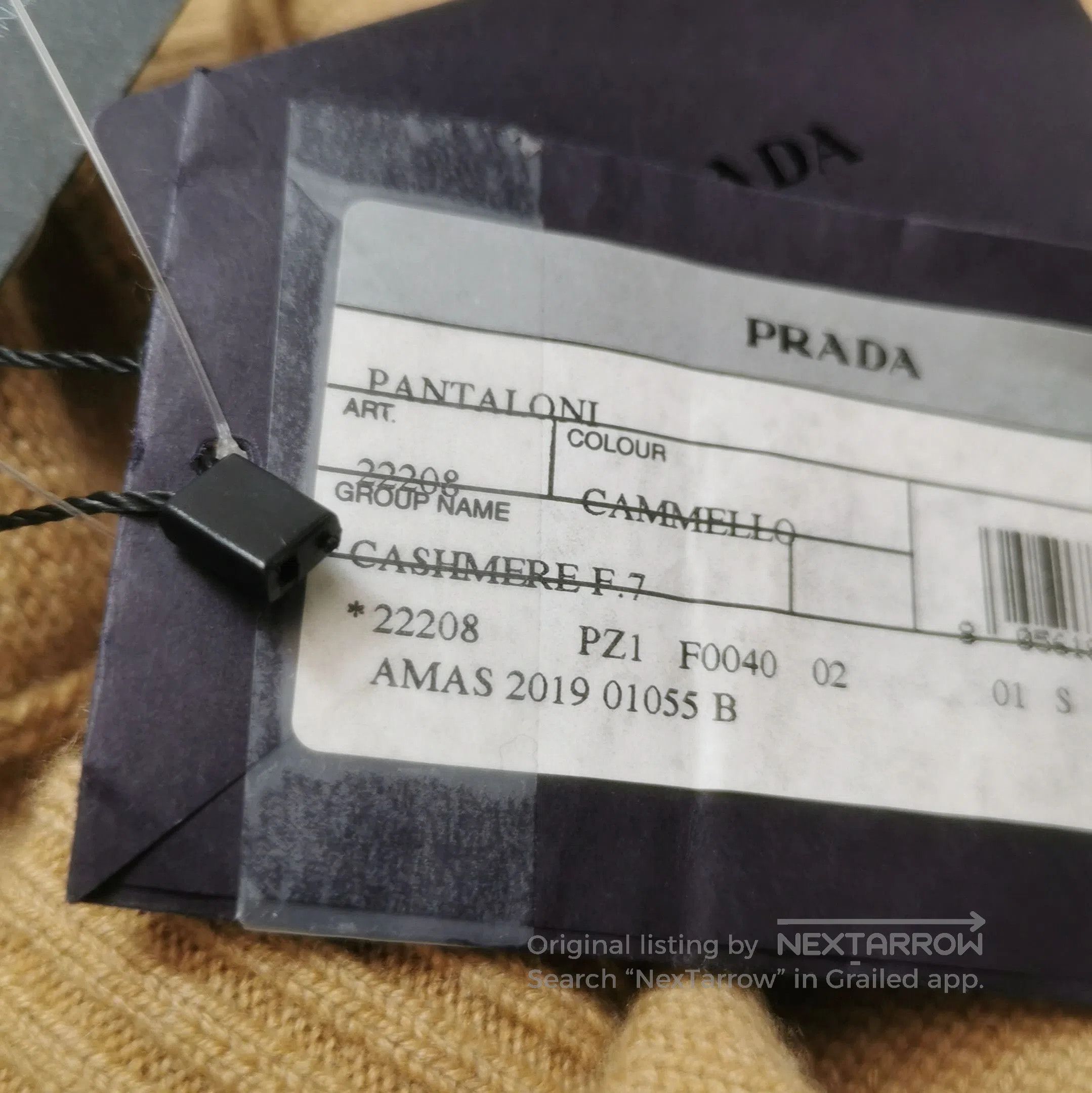Prada Prada Cashmere Logo Pants in Camel . Size 37" - 9 Thumbnail