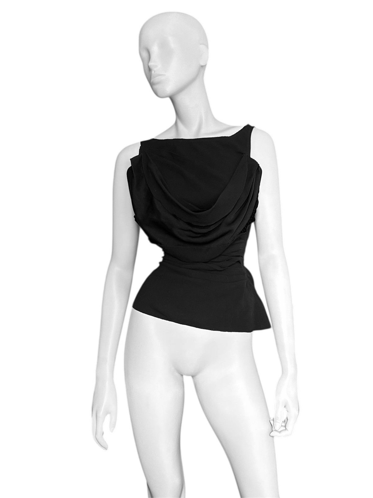 Prada Prada Runway Early era Draped Convertible Blouse Size M / US 6-8 / IT 42-44 - 3 Thumbnail