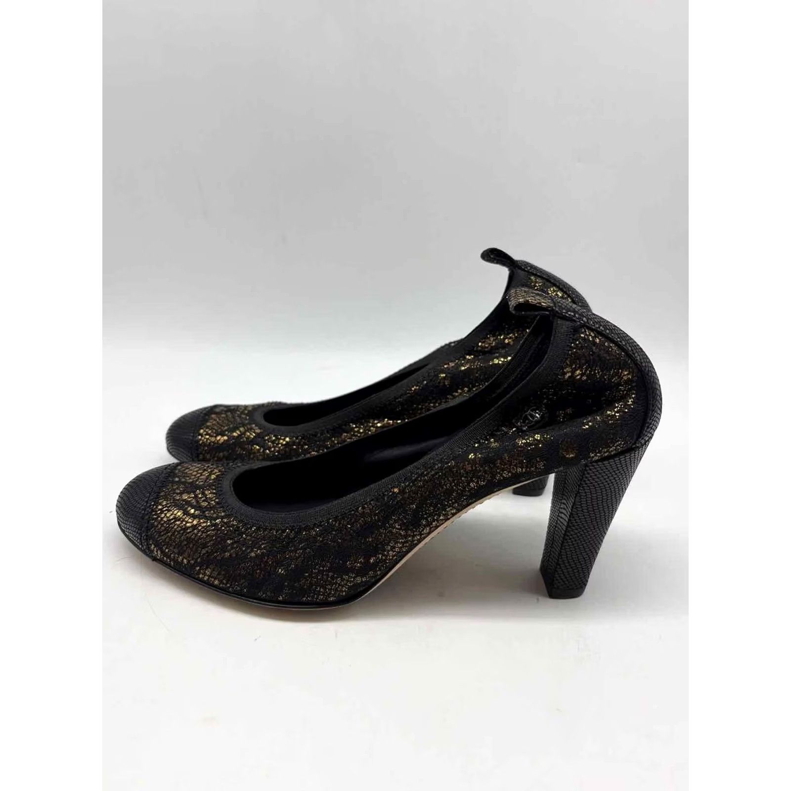 Chanel Chanel Gold Size 38 Pump Heels Pre-Owned Size US 8 / IT 38 - 5 Thumbnail