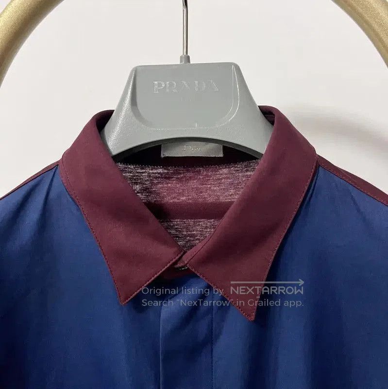Dior Dior Colorblock Long Sleeve Cotton Shirt . Size US M / EU 48-50 / 2 - 2 Thumbnail