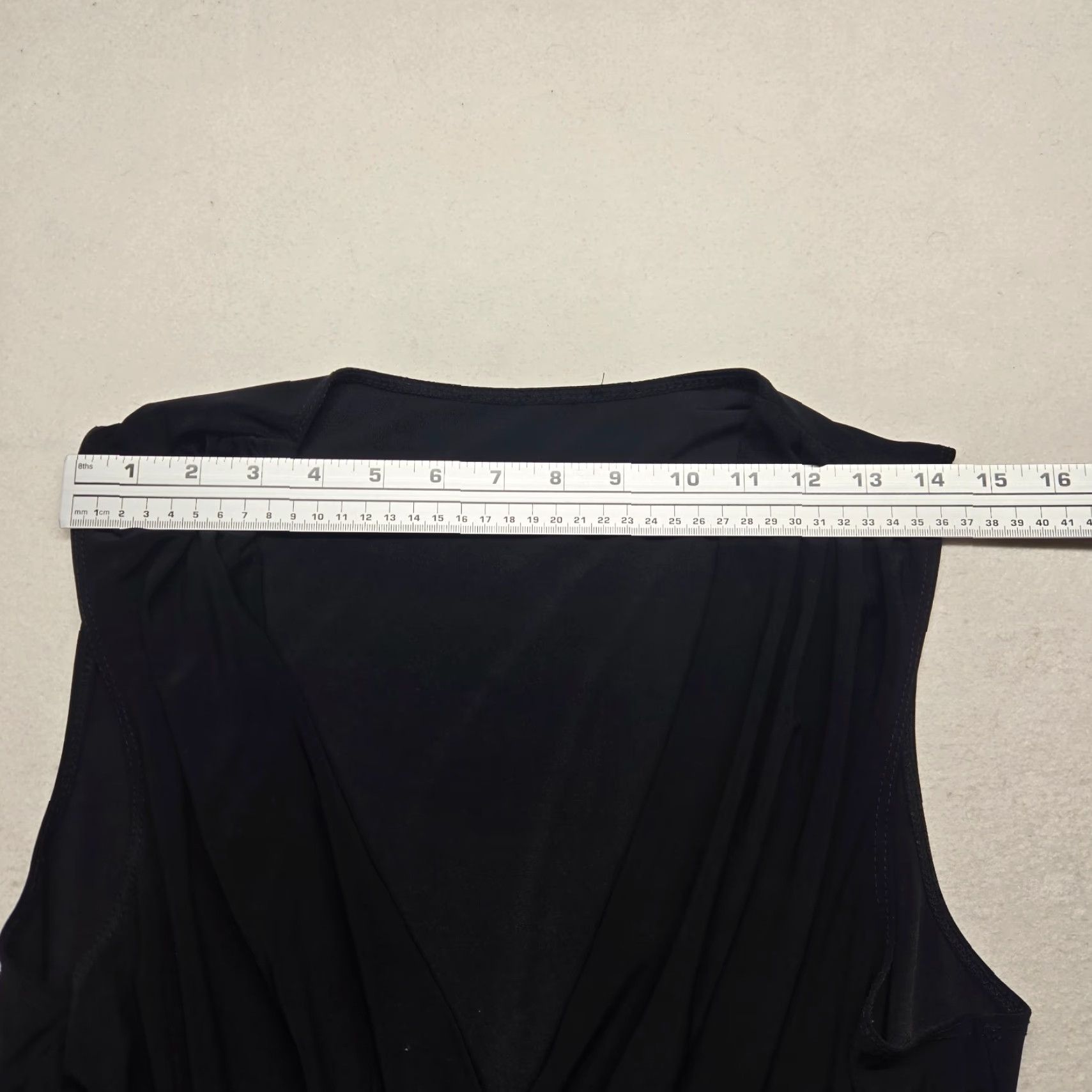 Vintage Flair Romper Dress Shorts Sleeveless Adult Women's Size S Small Black Casual One-Piece Romper Size 28" / US 6 / IT 42 - 4 Thumbnail