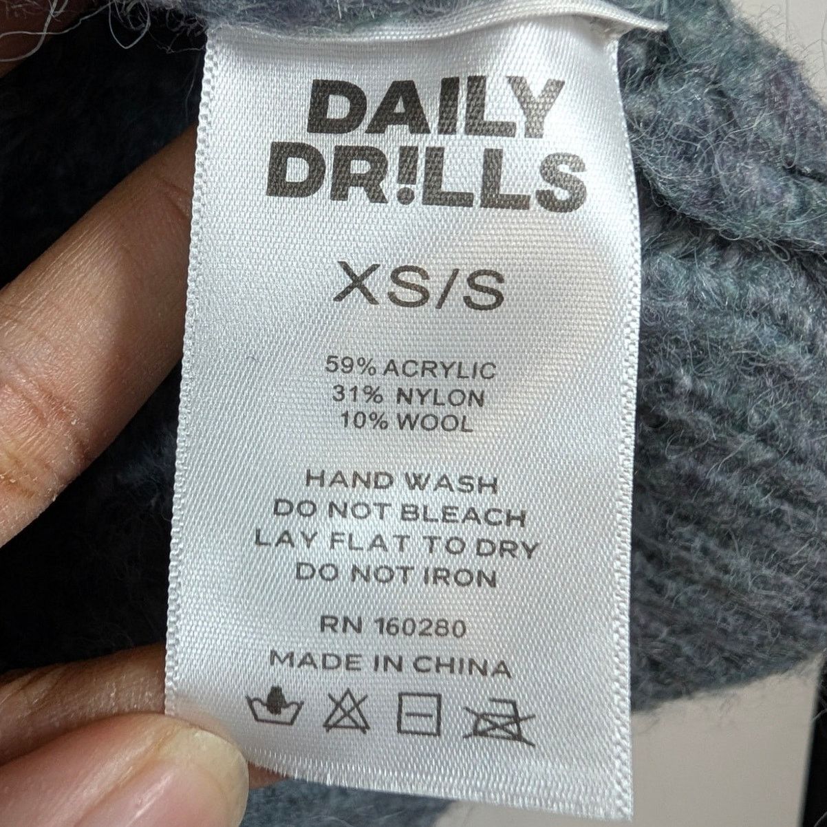 Unknown London Daily Drills Gray Crew Neck Cable Knit Gray Sweater Gray Size S / US 4 / IT 40 - 3 Thumbnail
