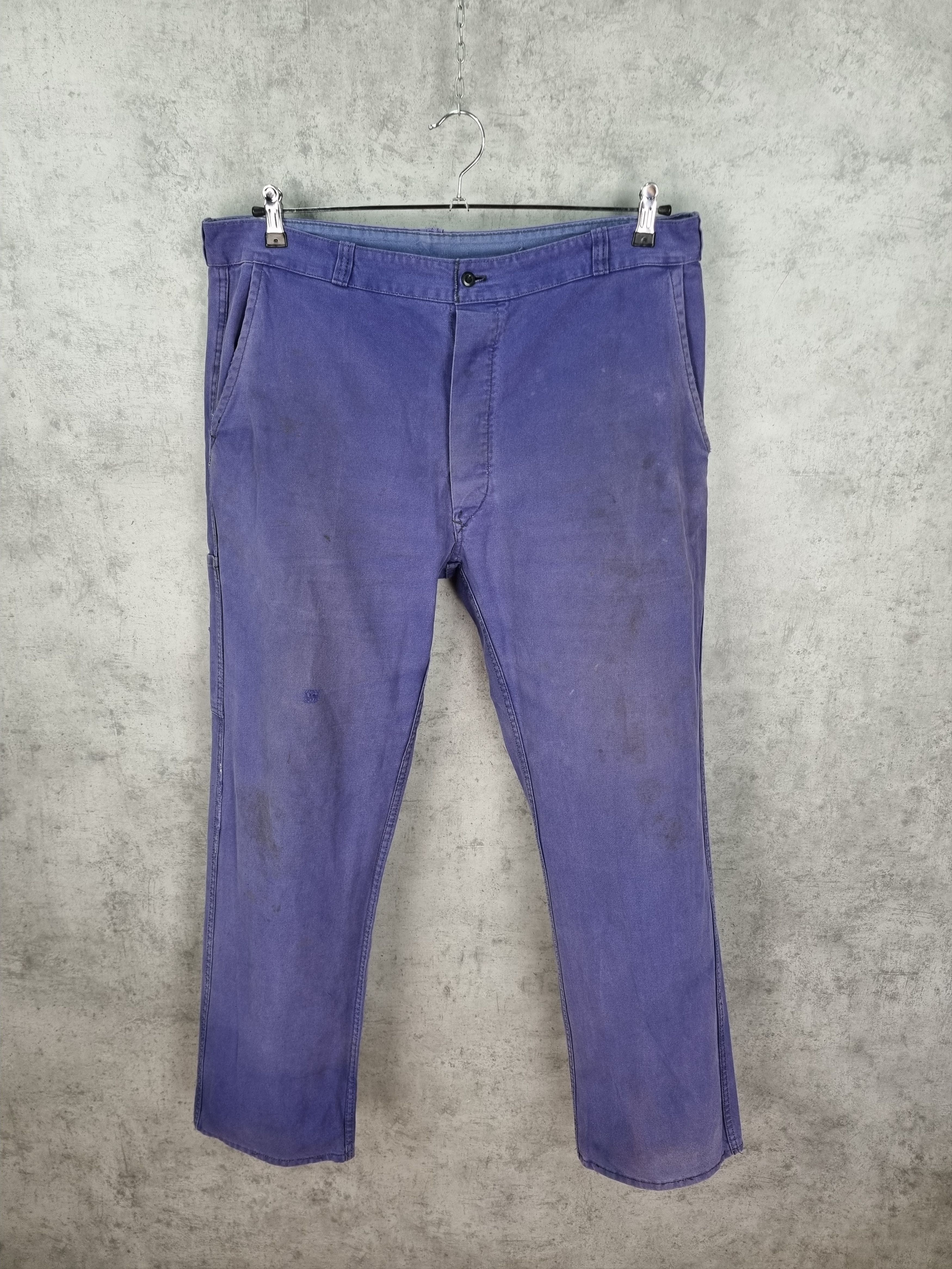 Le Laboureur 80s French Chore Vintage Worker Pants Size US 36 / EU 52 - 1 Thumbnail