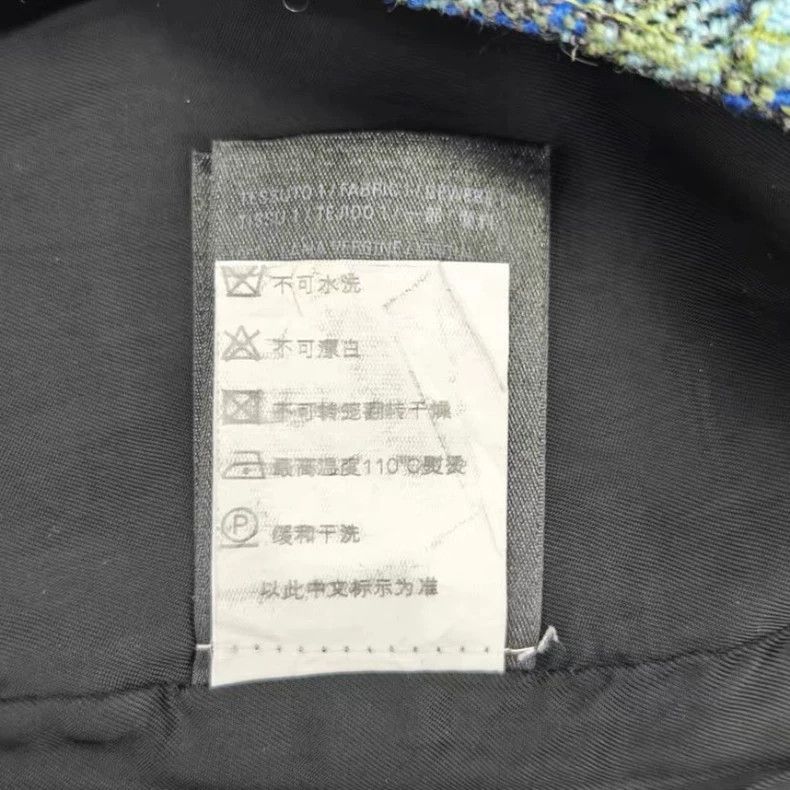 Balenciaga Balenciaga Blue and green plaid overskirt Size 24" / US 00 / IT 34 - 8 Thumbnail