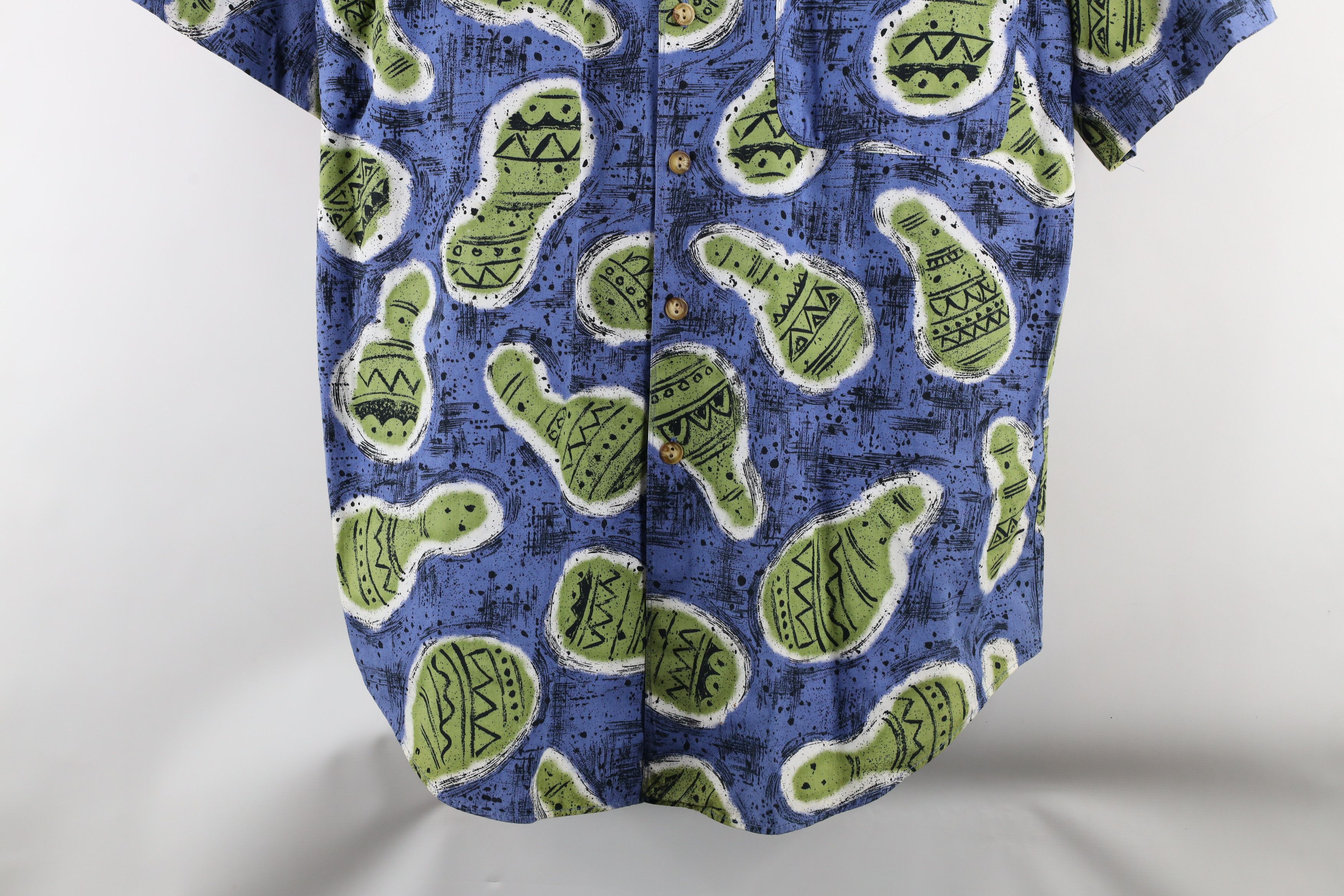 Vintage Vintage 90s Streetwear Geometric Collared Button Shirt USA Size US M / EU 48-50 / 2 - 3 Thumbnail