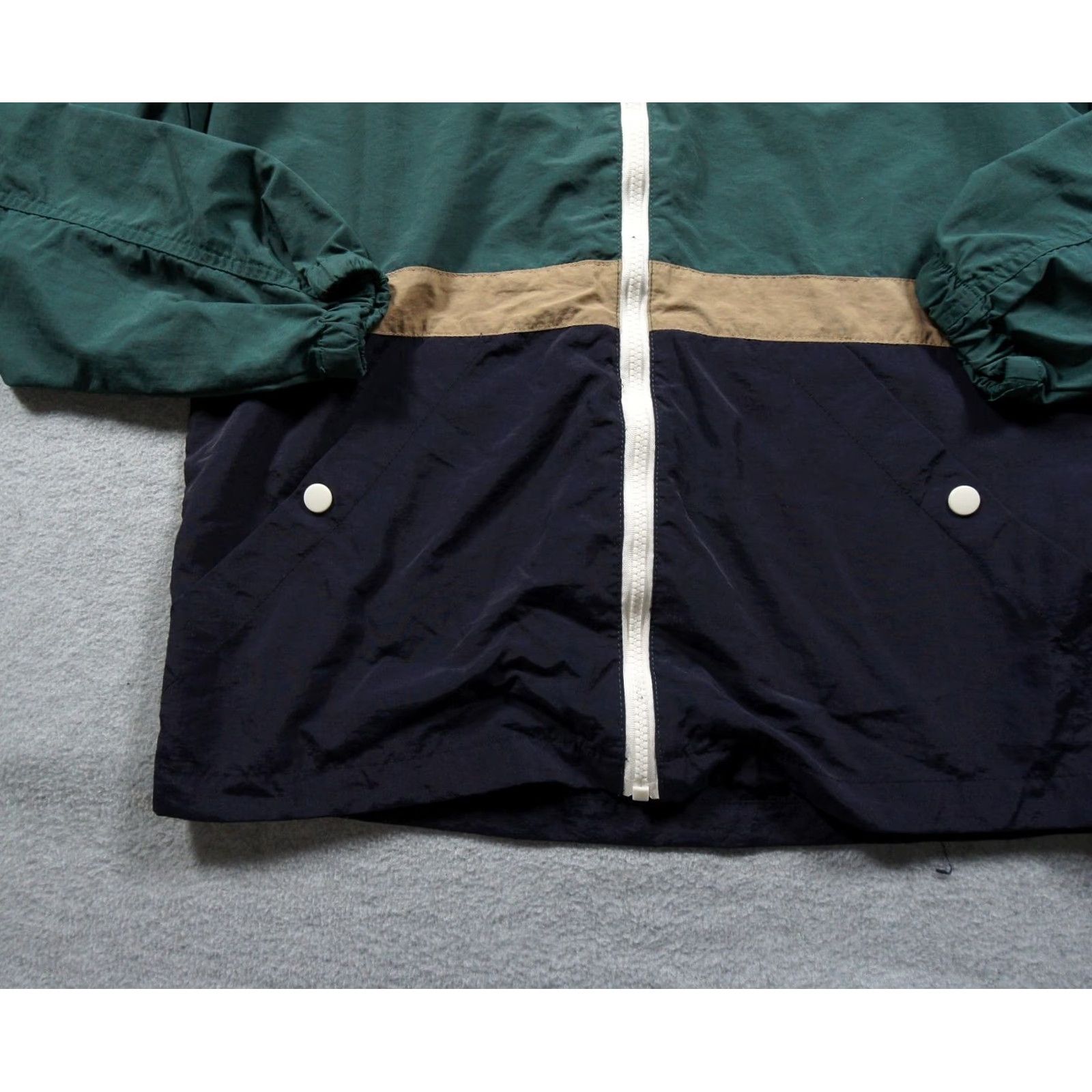 Nomad Nomad Jacket Mens Small Green Windbreaker Hooded Full Zip Colorblock Lightweight Size US M / EU 48-50 / 2 - 3 Thumbnail