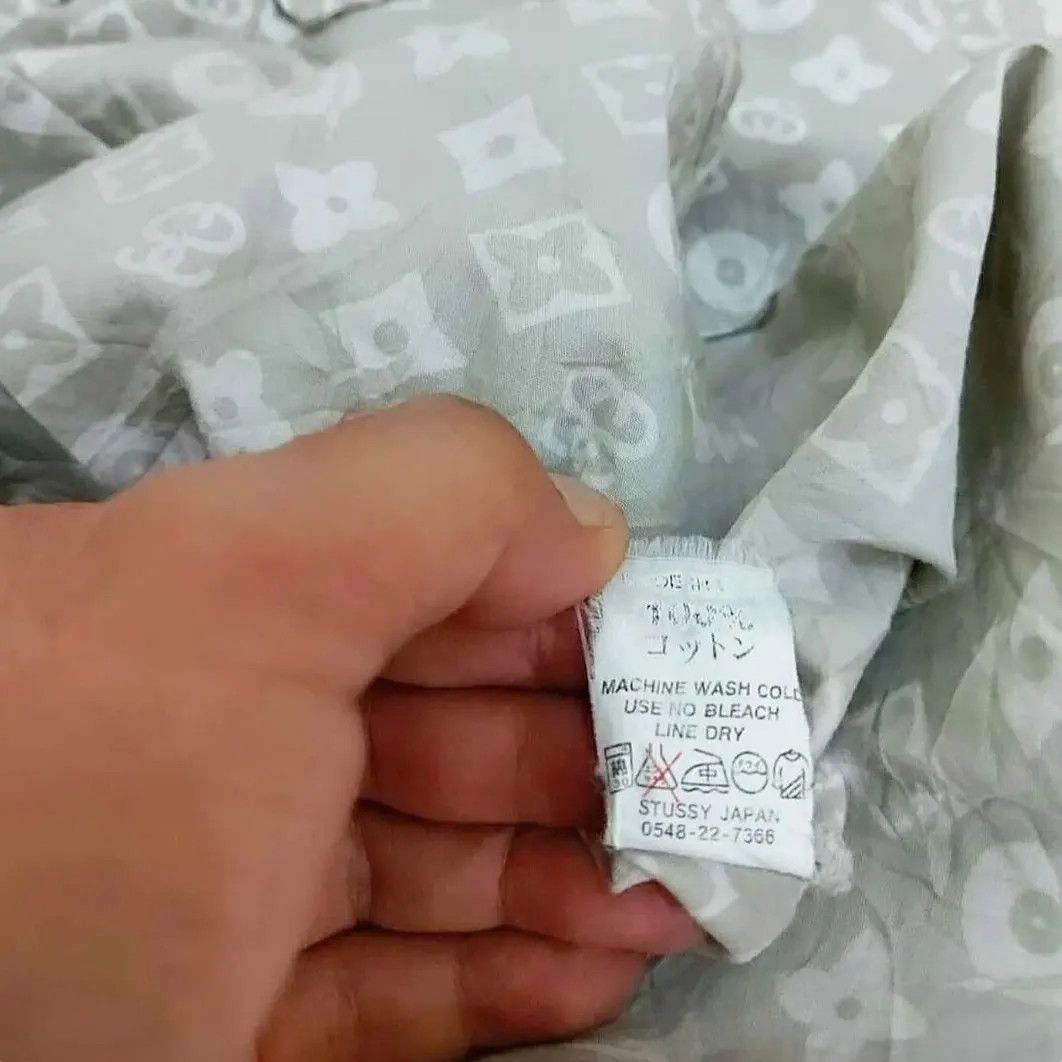 Stussy × Vintage Vintage 90's Stussy LV Monogram Button Shirt Size US XL / EU 56 / 4 - 5 Thumbnail