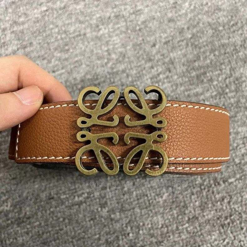 Loewe Loewe Men's Brown Logo Buckle Belt . Size ONE SIZE - 1 Thumbnail