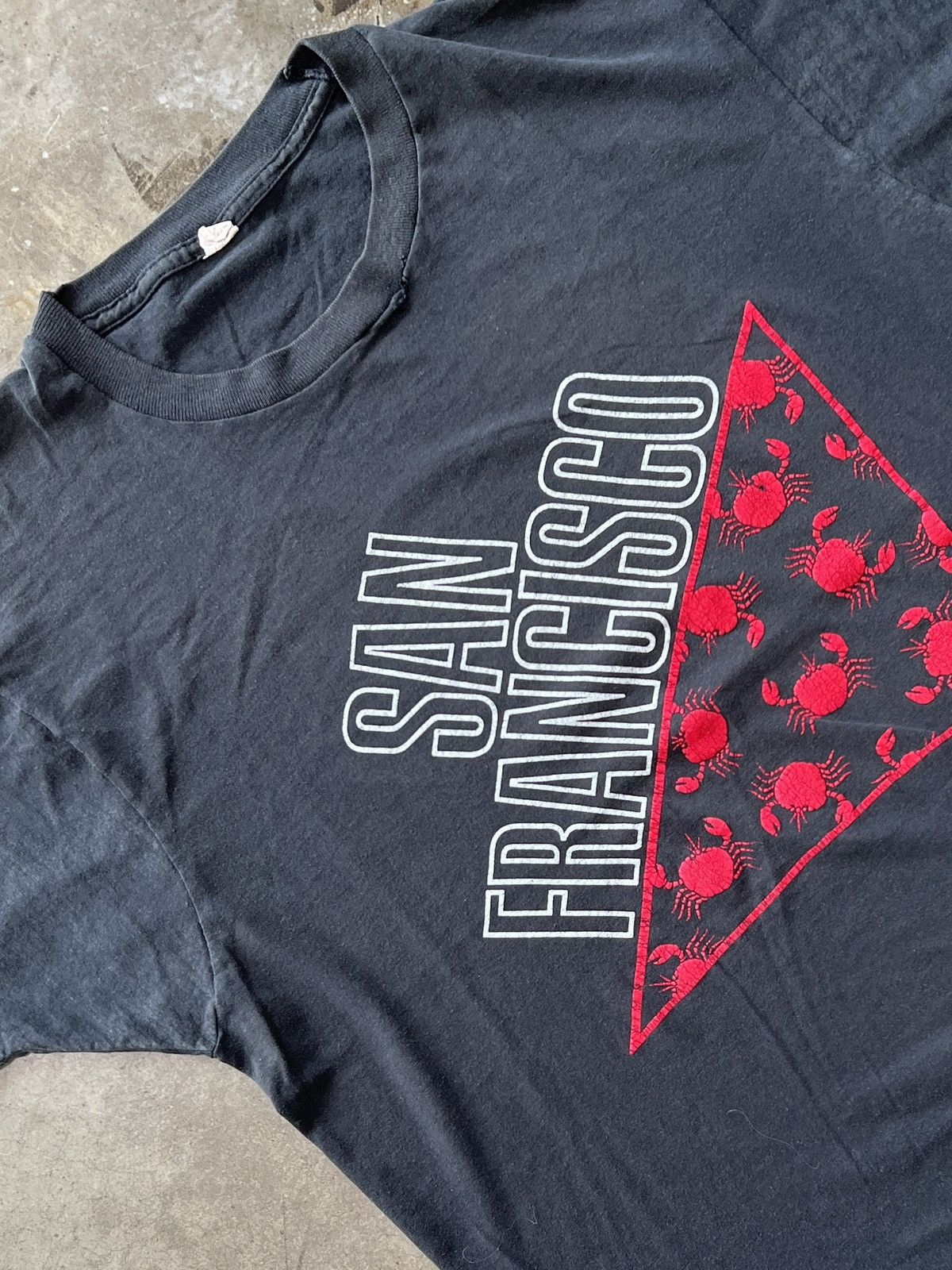 Vintage Vintage San Fransico Tourist Crab Single Stitch Tee Medium Size US M / EU 48-50 / 2 - 1 Thumbnail